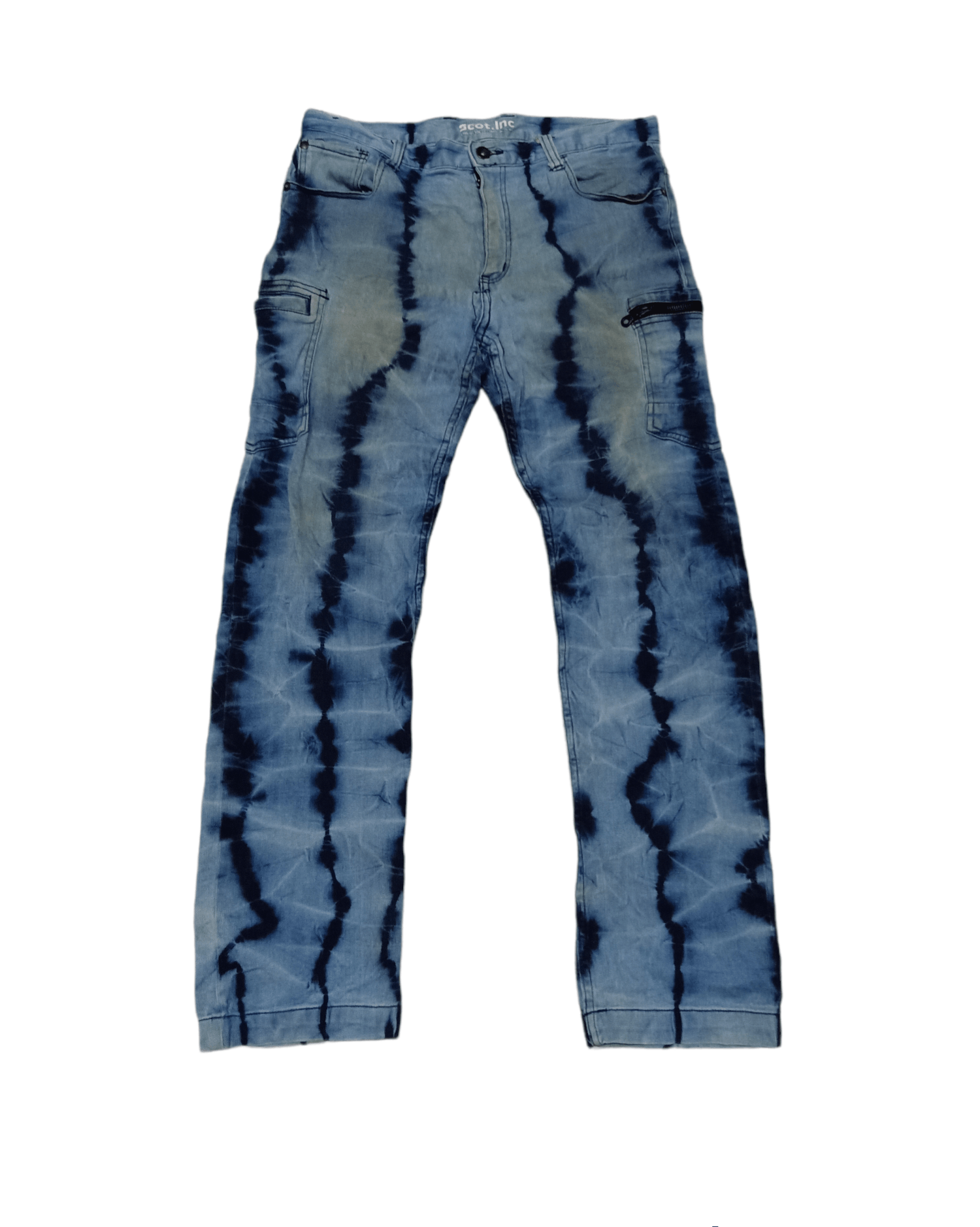 💥RARE💥Tie Dye Scot.in Japan Tactical Cargo Pants Size 34