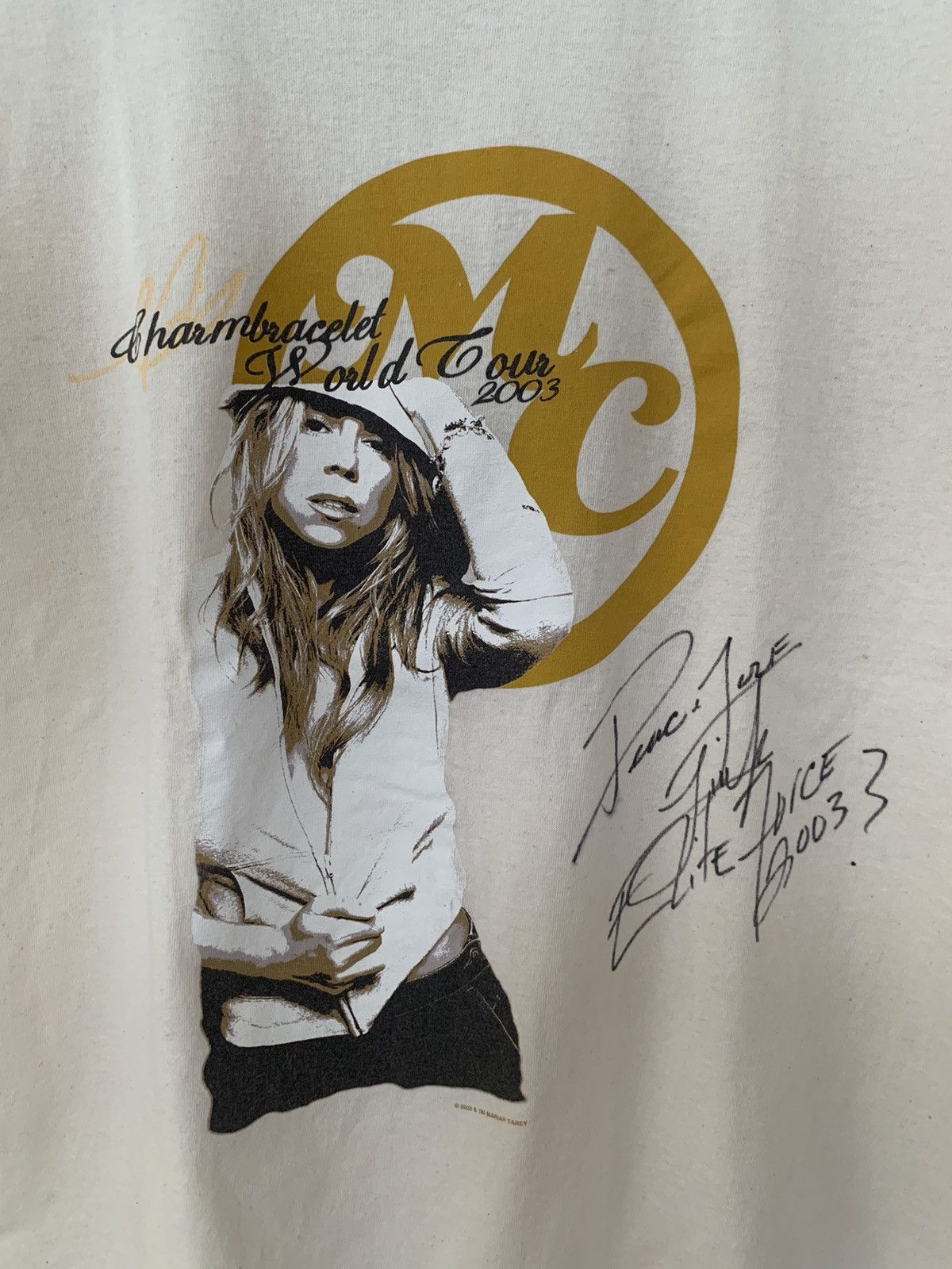 Band Tees Vintage Mariah Carey Charmbracelet World Tour 2003 T-Shirt Size US M / EU 48-50 / 2 - 3 Thumbnail