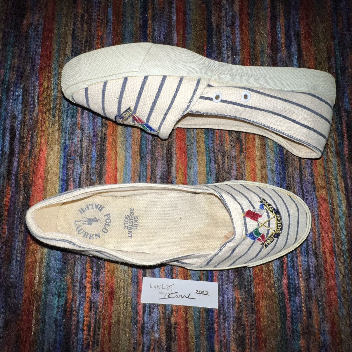 Polo Ralph Lauren × Vintage Vintage Polo Ralph Lauren Flags Espadrille 8W 6.5M Size US 8 / IT 38 - 1 Thumbnail