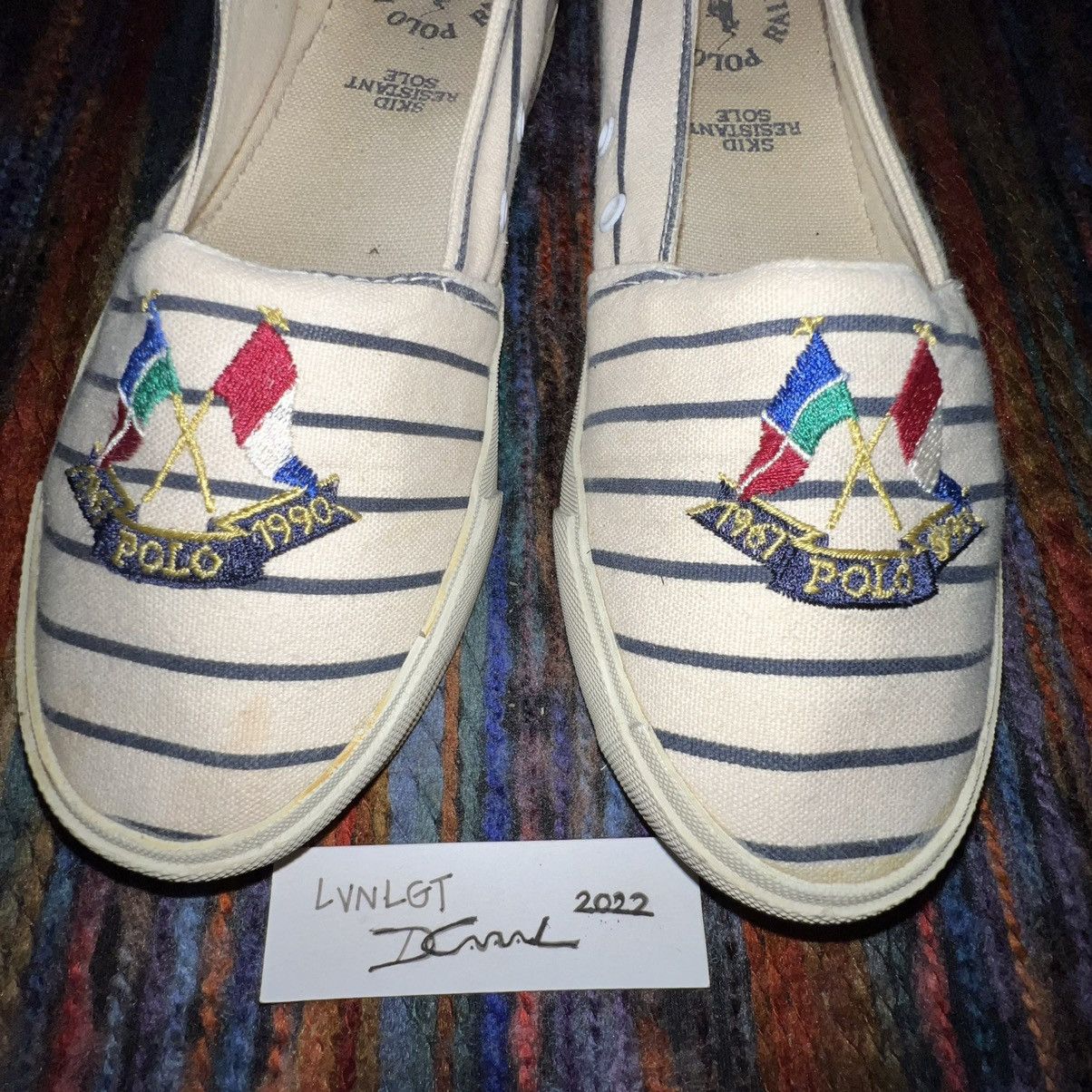 Polo Ralph Lauren × Vintage Vintage Polo Ralph Lauren Flags Espadrille 8W 6.5M Size US 8 / IT 38 - 3 Thumbnail
