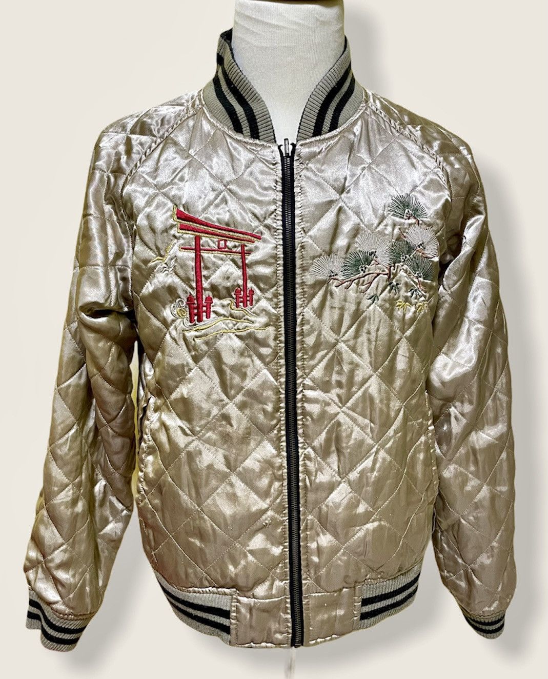 Japanese Brand × Vintage Sukajan Jacket Japan Geisha Dragon Reversible Jacket Size US M / EU 48-50 / 2 - 11 Thumbnail