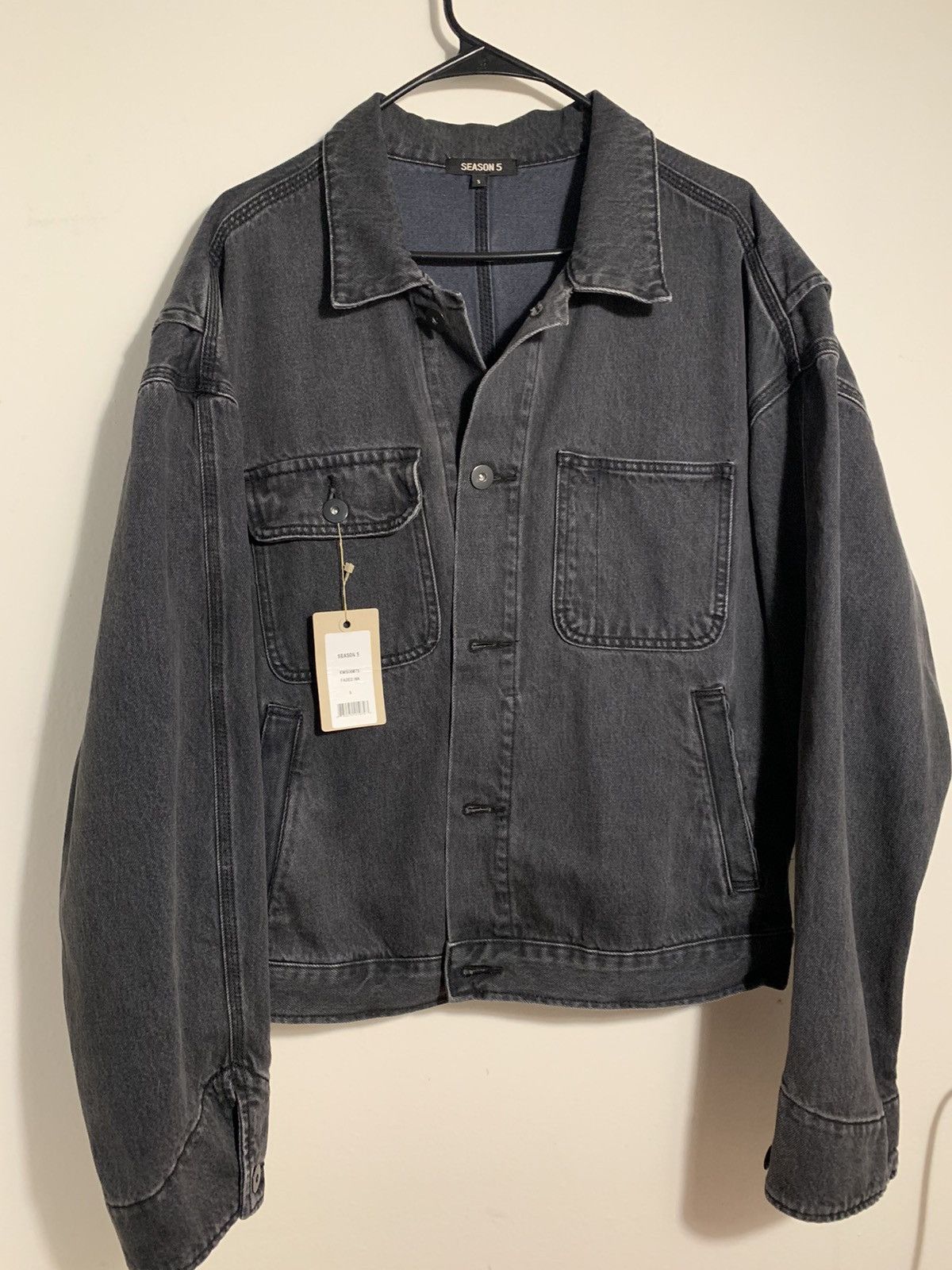 Yeezy season 5 denim hot sale jacket