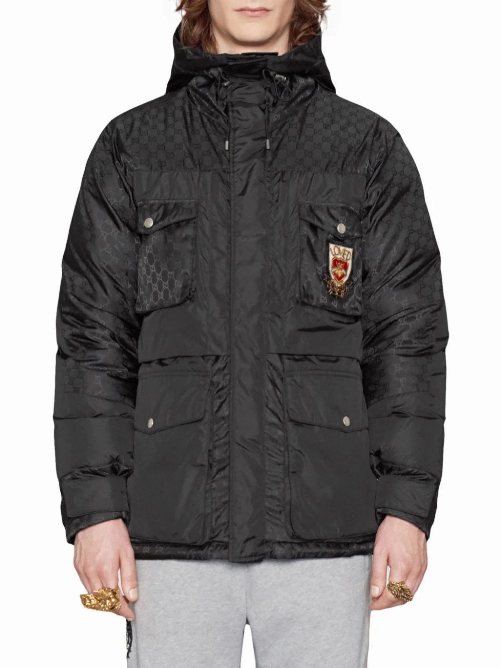 Gucci GG down-filled jacquard nylon jacket Size US S / EU 44-46 / 1 - 8 Thumbnail