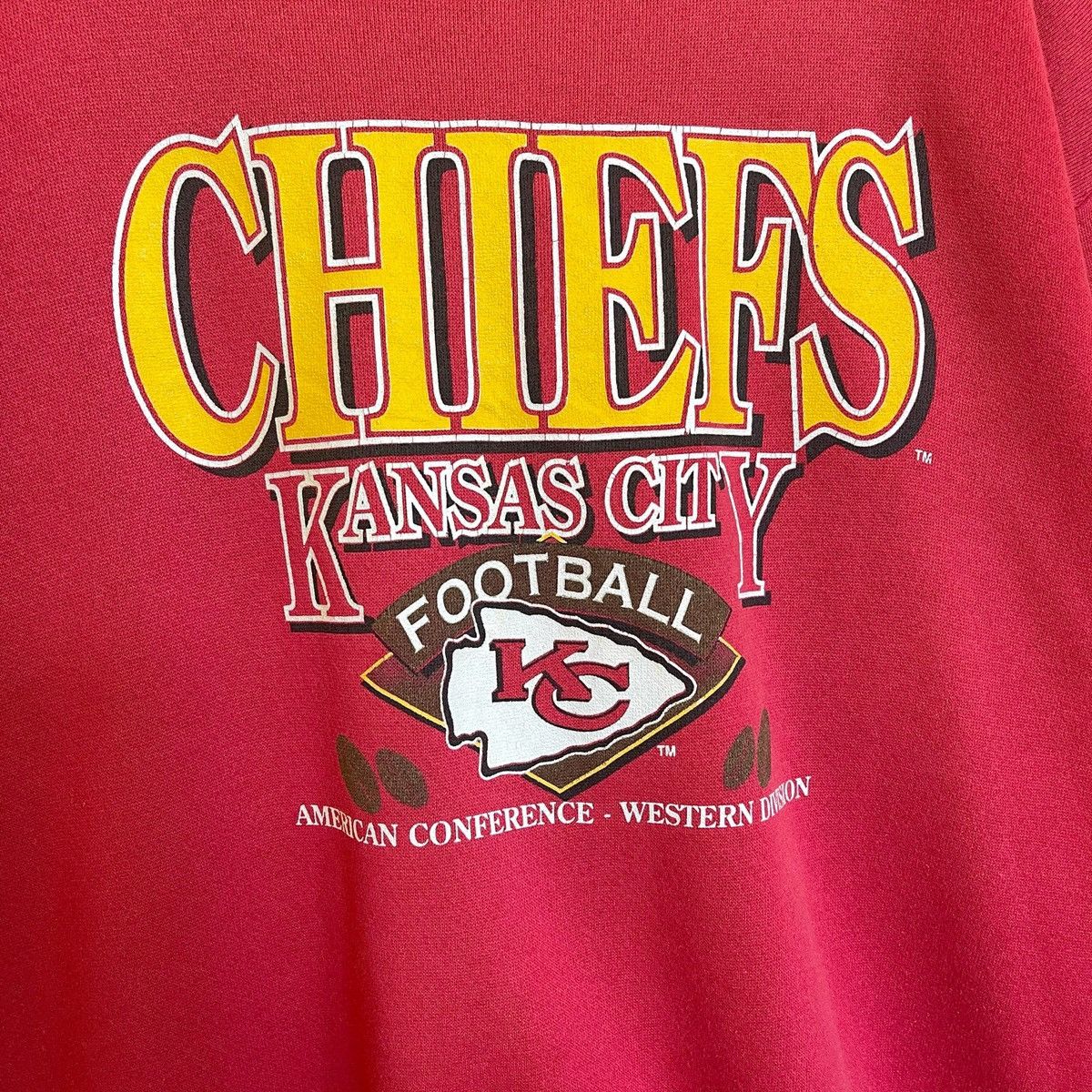 NFL × Vintage 90s Kansas City Chiefs Crewneck Sweatshirt Size M Size US M / EU 48-50 / 2 - 5 Thumbnail