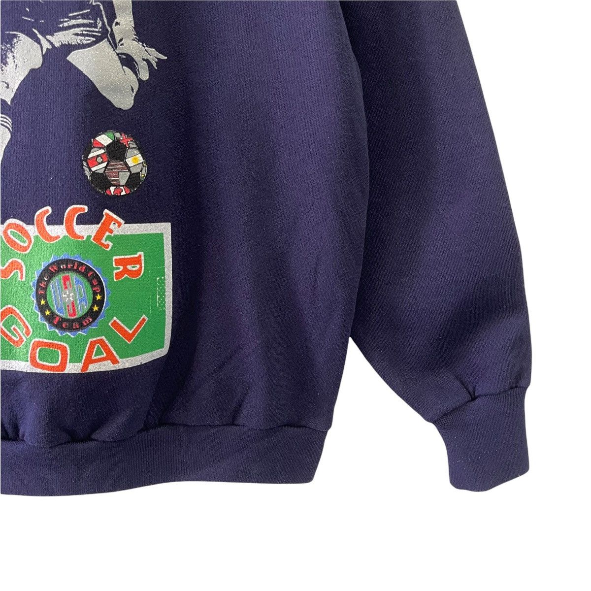 Vintage Vintage 90s Soccer Goal Usa Crewneck Sweatshirt Size L Size US L / EU 52-54 / 3 - 8 Thumbnail