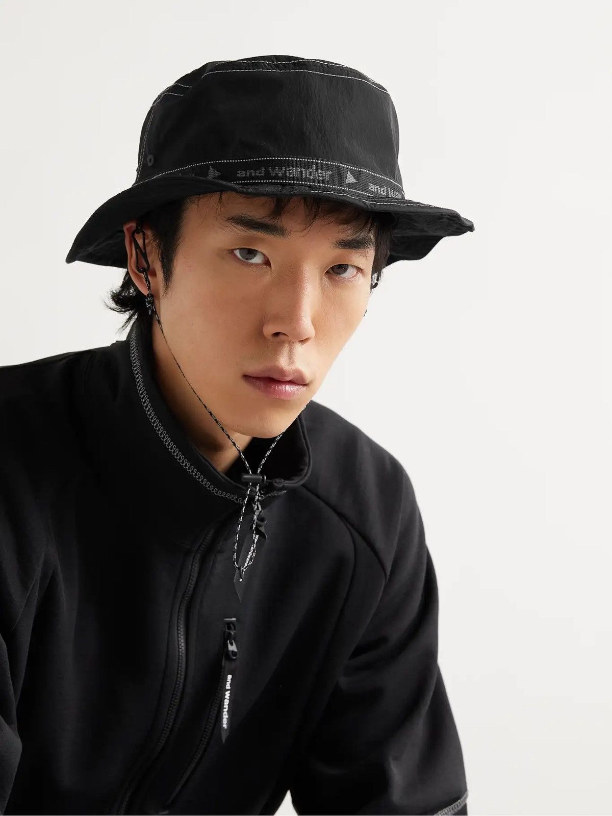 And Wander Black White And Wander Bucket Hat NWOT Grailed