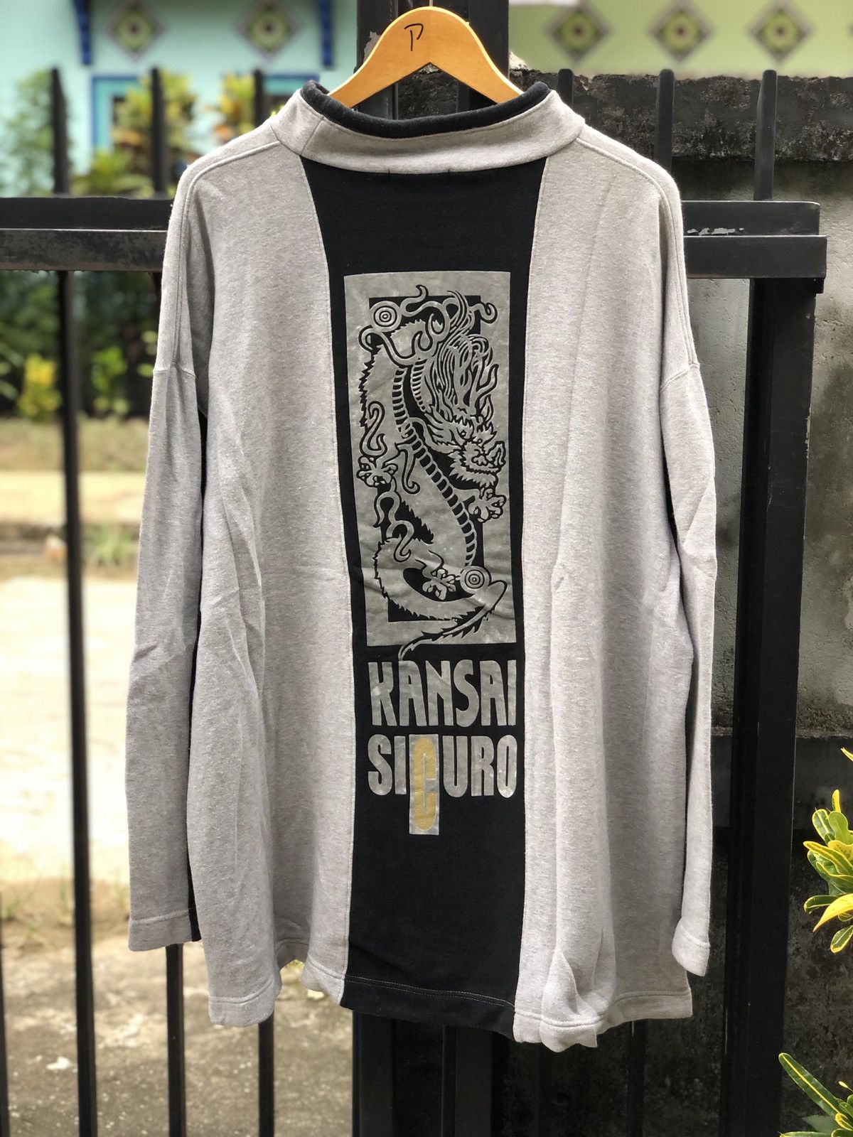 Japanese Brand × Kansai Yamamoto × Yohji Yamamoto Vintage Kansai Sicuro Dragon by Kansai Yamamoto Size US XL / EU 56 / 4 - 1 Thumbnail