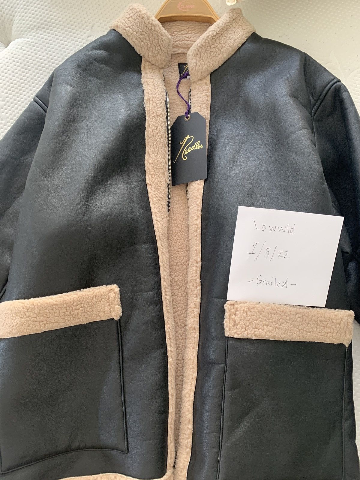 Needles Needles zipped tibetan jacket | Grailed