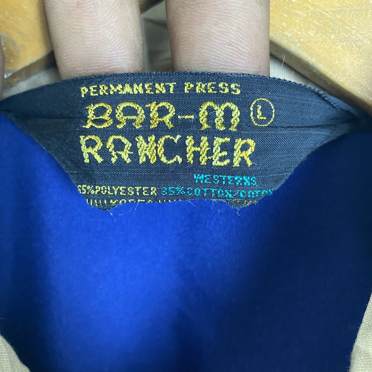 Vintage BAR M RANCHER WESTERN STYLE SNAP BUTTON SHIRT Size US M / EU 48-50 / 2 - 10 Thumbnail