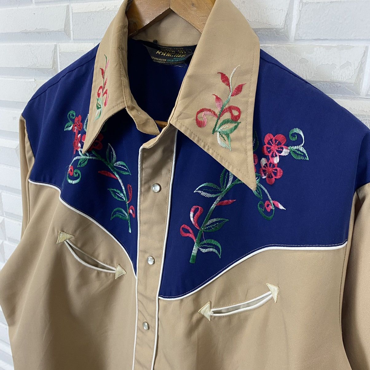 Vintage BAR M RANCHER WESTERN STYLE SNAP BUTTON SHIRT Size US M / EU 48-50 / 2 - 7 Thumbnail