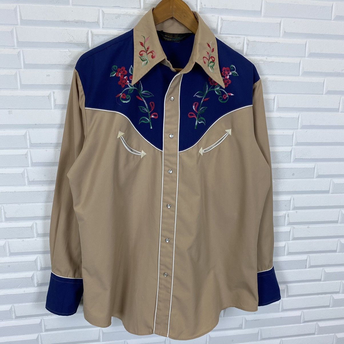 Vintage BAR M RANCHER WESTERN STYLE SNAP BUTTON SHIRT Size US M / EU 48-50 / 2 - 3 Thumbnail