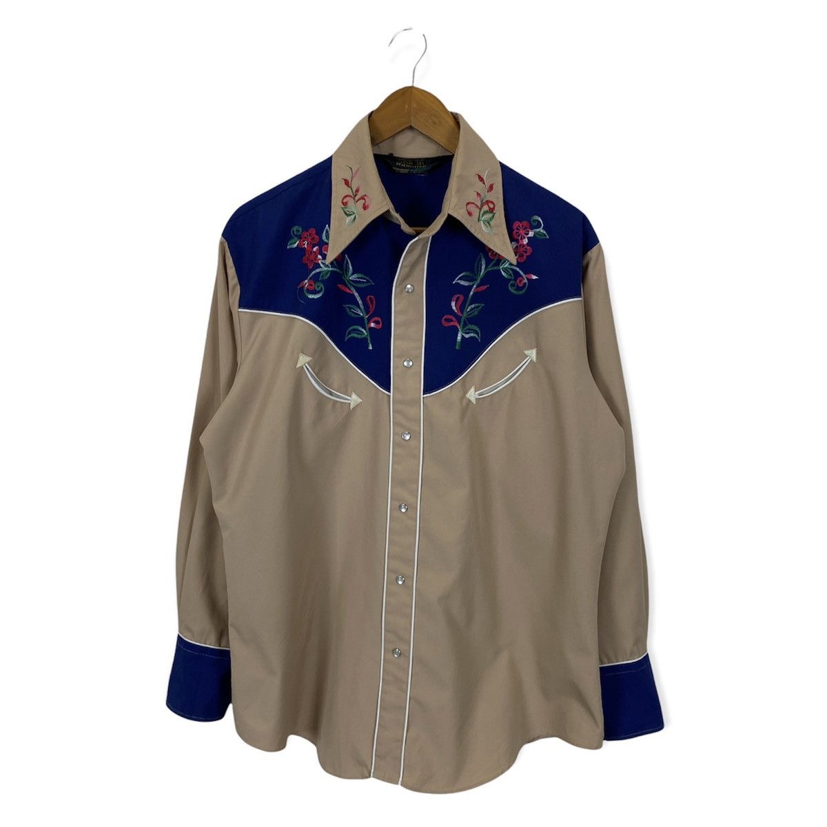 Vintage BAR M RANCHER WESTERN STYLE SNAP BUTTON SHIRT Size US M / EU 48-50 / 2 - 1 Thumbnail