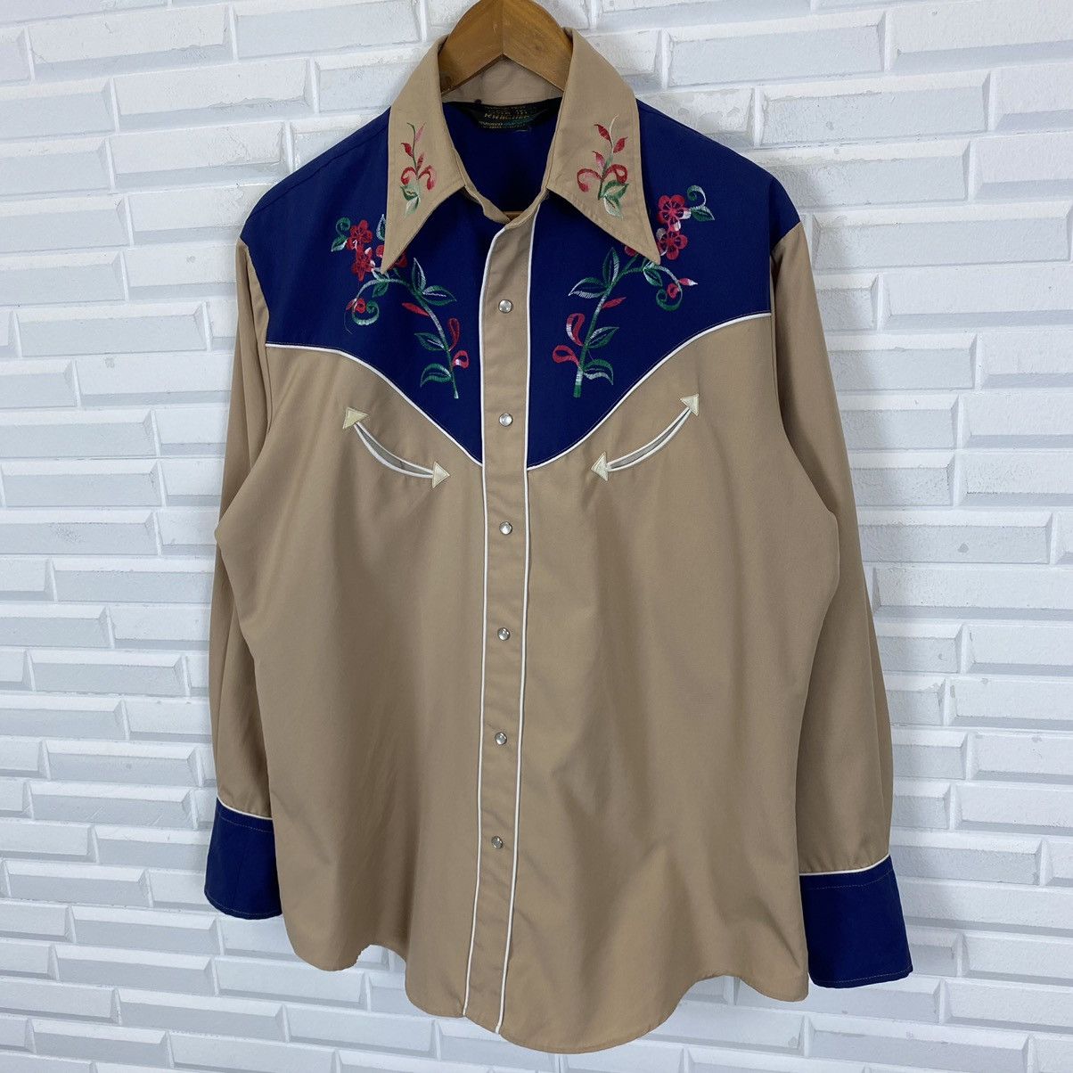 Vintage BAR M RANCHER WESTERN STYLE SNAP BUTTON SHIRT Size US M / EU 48-50 / 2 - 4 Thumbnail