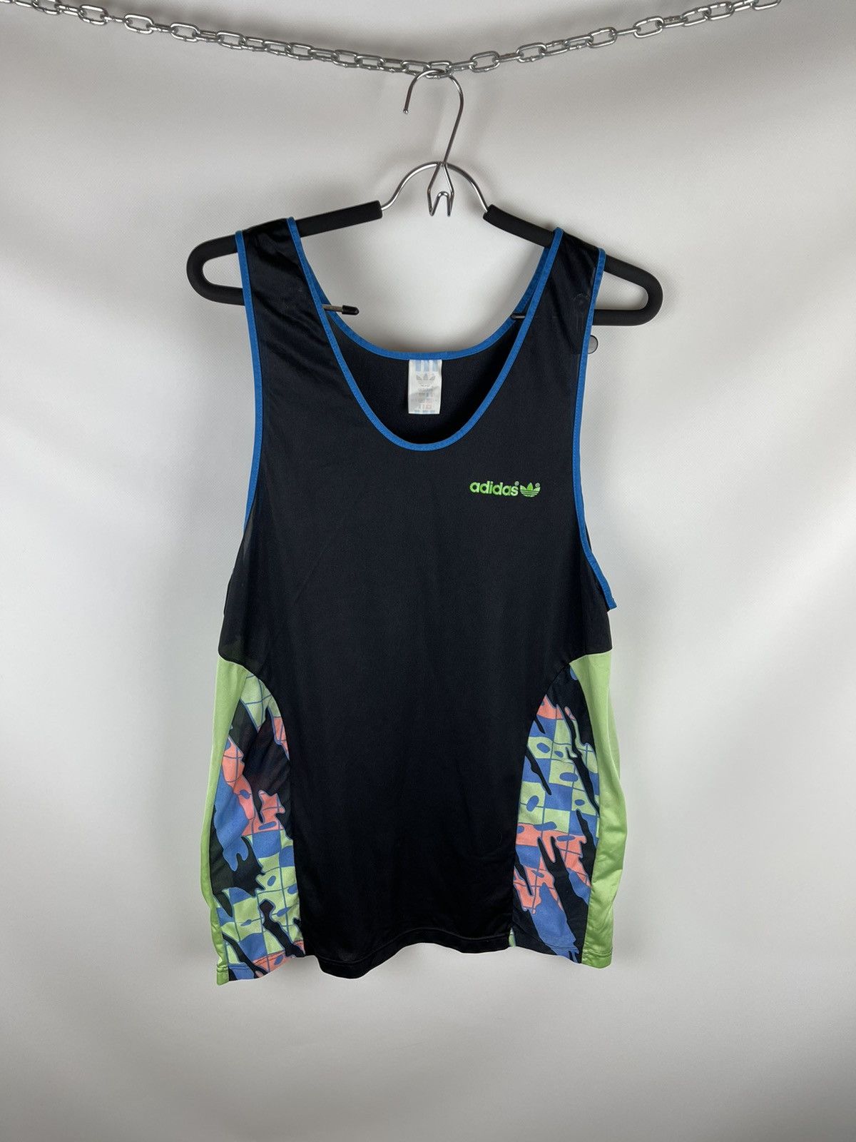 Adidas Adidas vintage 90s multicoloured tank top shirt Size US M / EU 48-50 / 2 - 1 Thumbnail