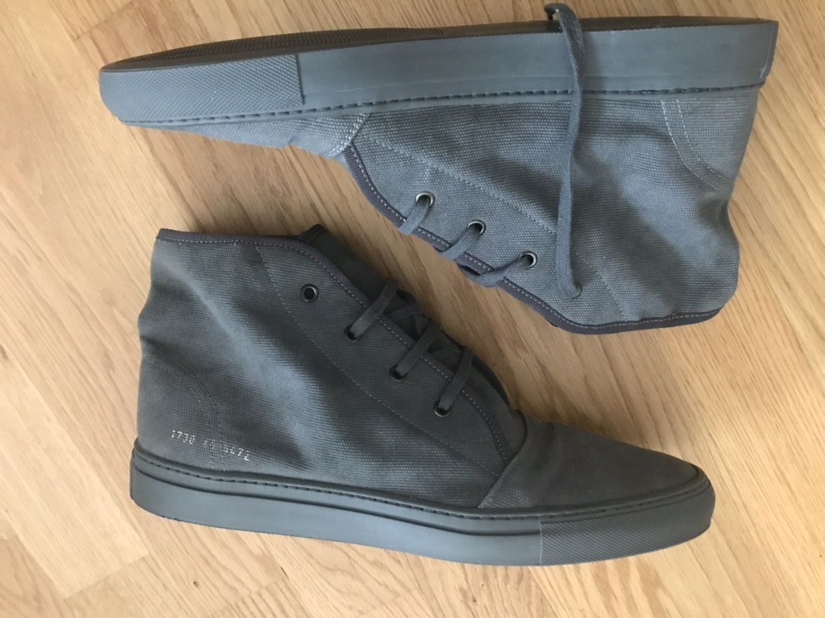Common Projects COMMON PROJECTS MENS CANVAS LACE UP SNEAKER BOOTS - SS2009 Size US 11.5 / EU 44-45 - 4 Thumbnail