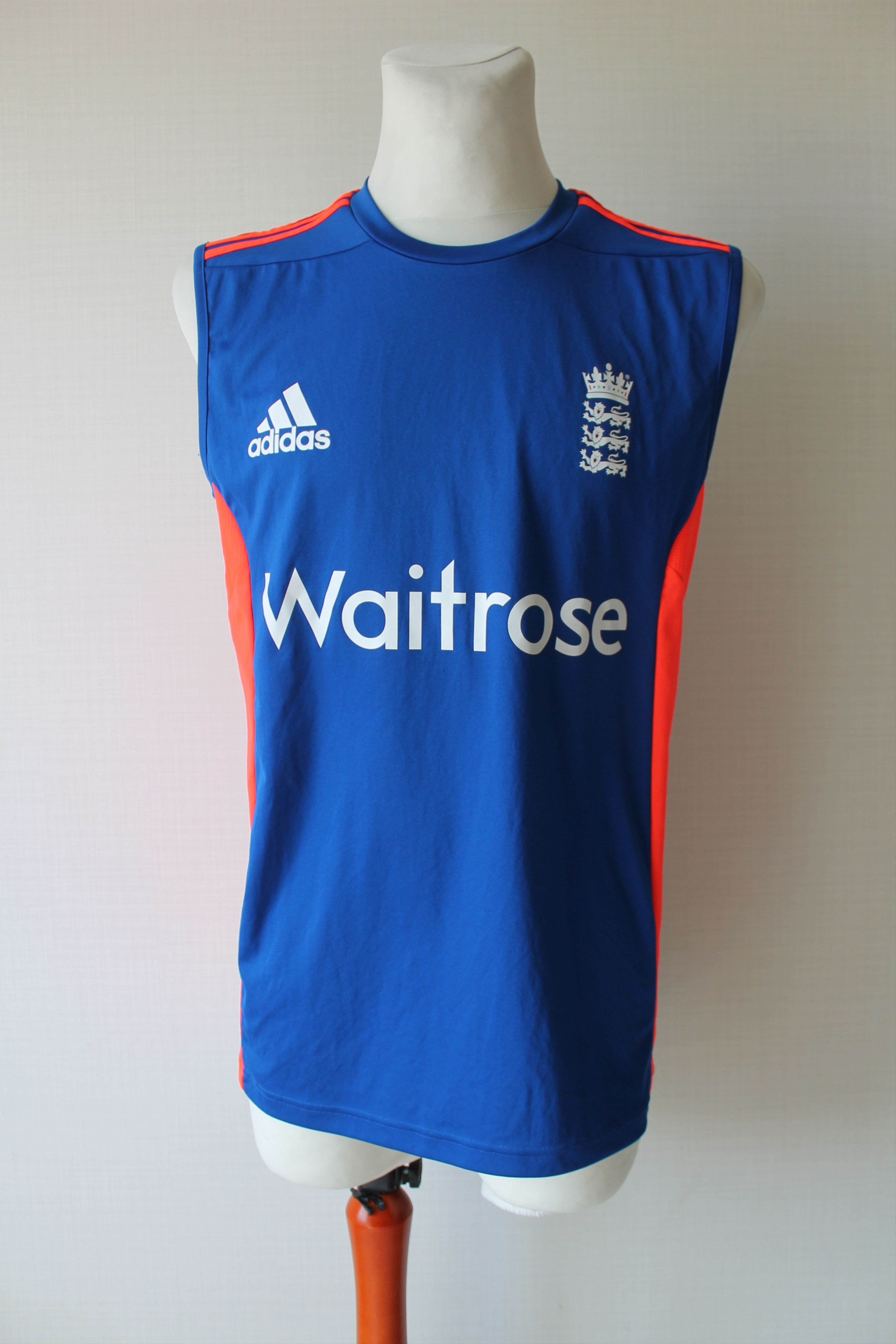 Adidas 2015 Adidas Waitrose Cricket Team England ECB Sleeveless Size US M / EU 48-50 / 2 - 7 Thumbnail