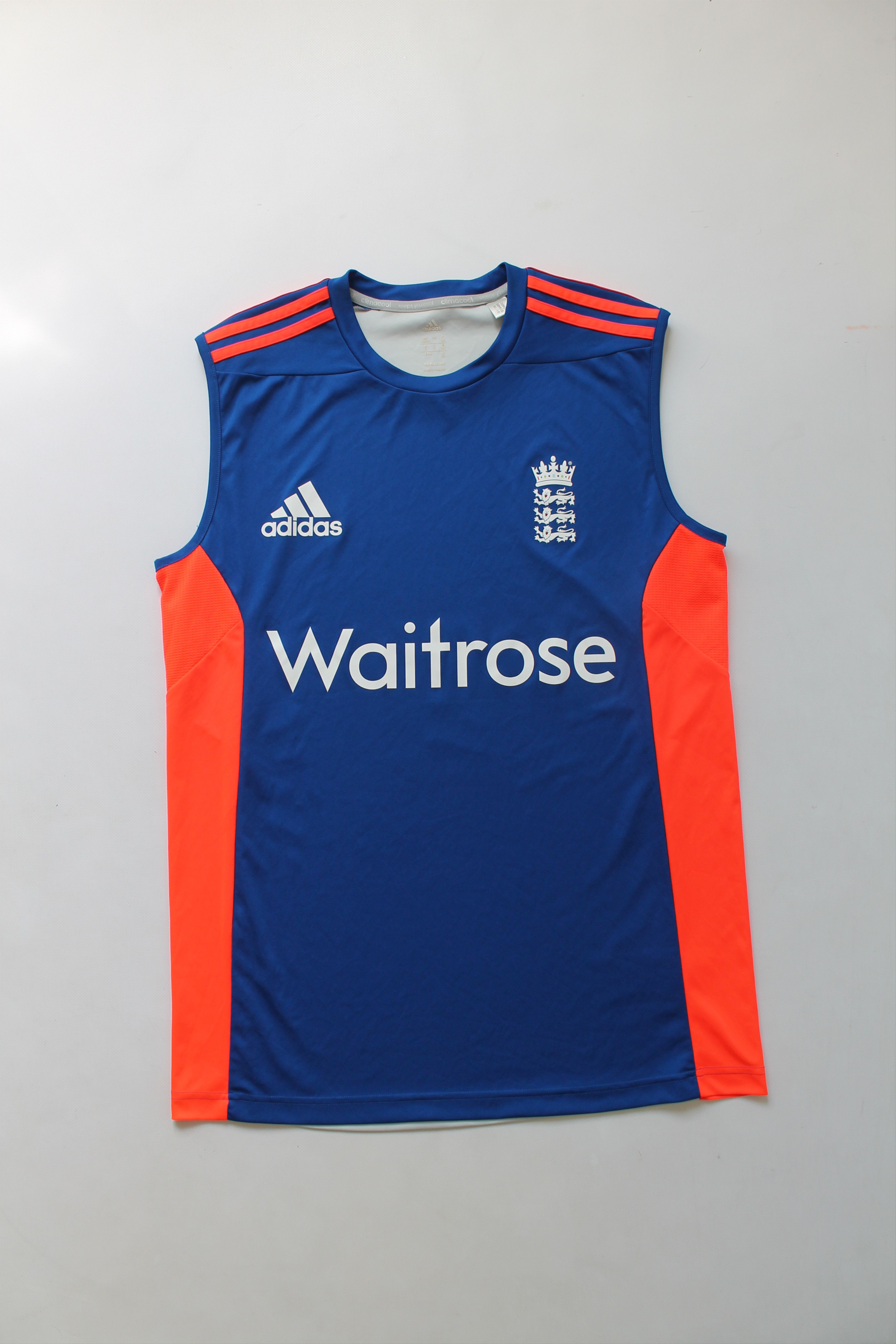 Adidas 2015 Adidas Waitrose Cricket Team England ECB Sleeveless Size US M / EU 48-50 / 2 - 9 Thumbnail