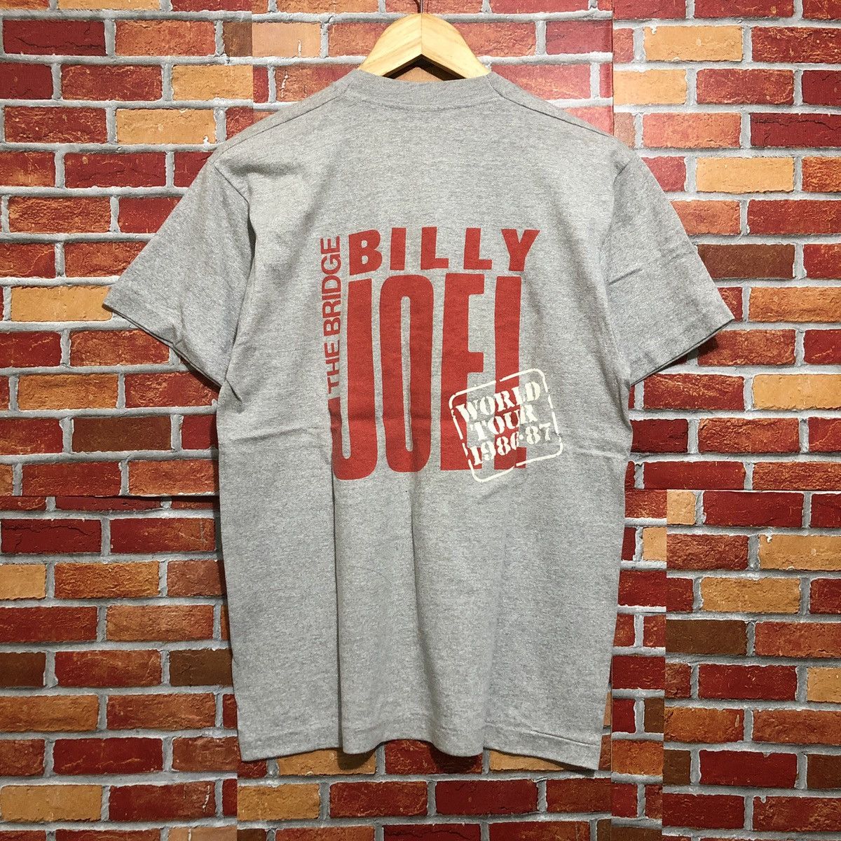 Band Tees × Vintage Vintage 80s Billy Joel The Bridge World Tour T-Shirt Size US L / EU 52-54 / 3 - 1 Thumbnail