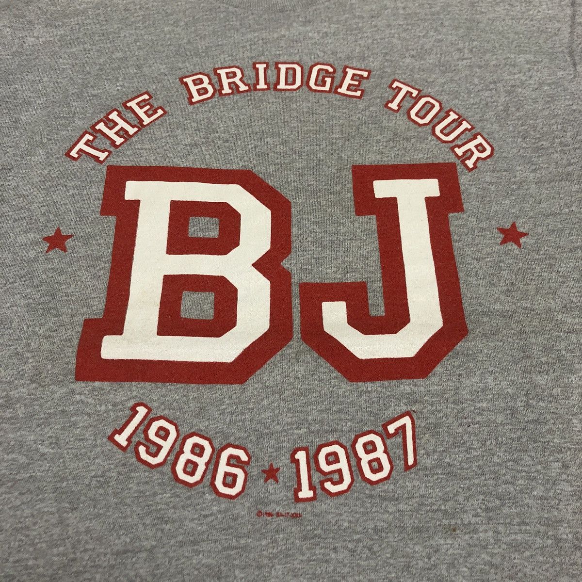 Band Tees × Vintage Vintage 80s Billy Joel The Bridge World Tour T-Shirt Size US L / EU 52-54 / 3 - 4 Thumbnail