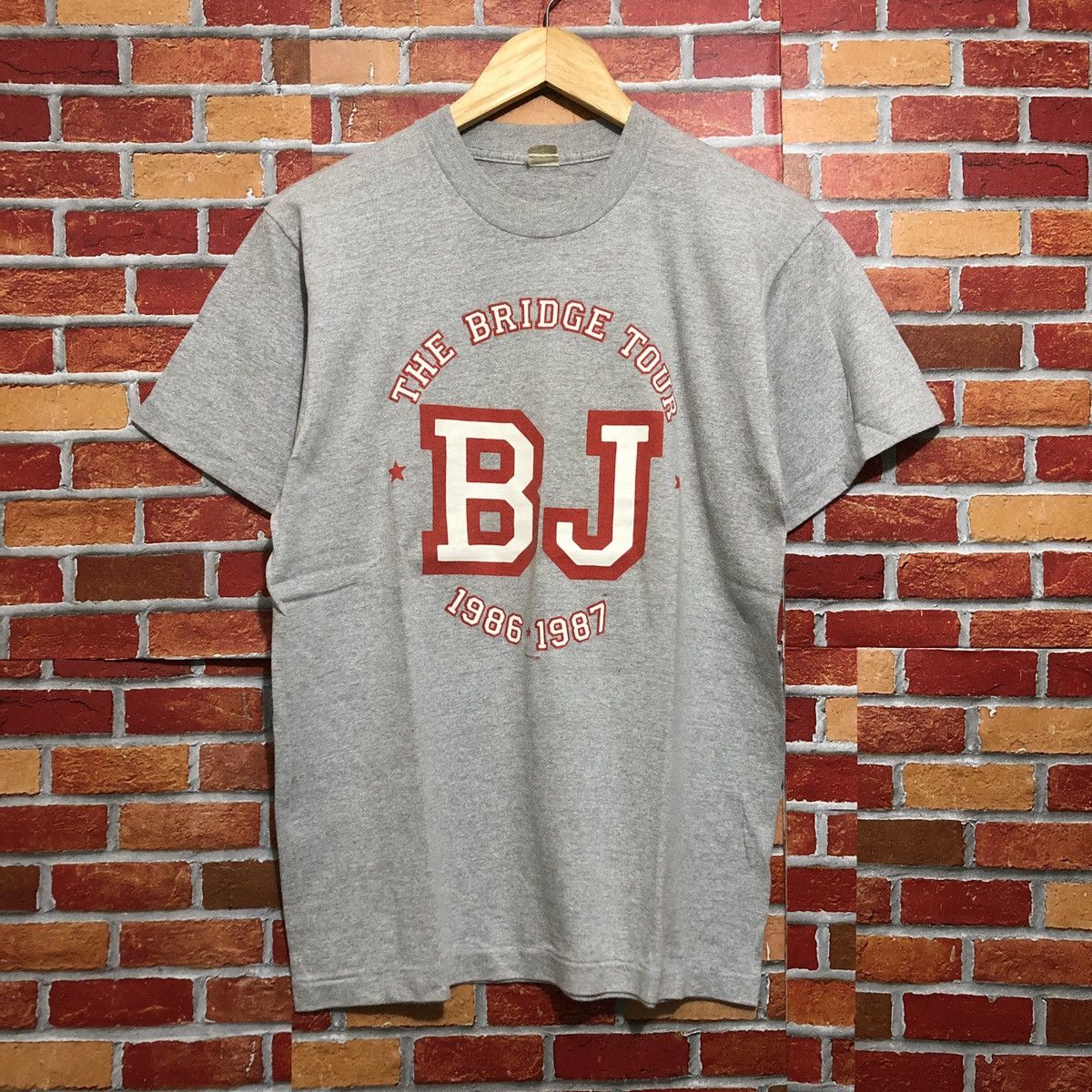 Band Tees × Vintage Vintage 80s Billy Joel The Bridge World Tour T-Shirt Size US L / EU 52-54 / 3 - 3 Thumbnail