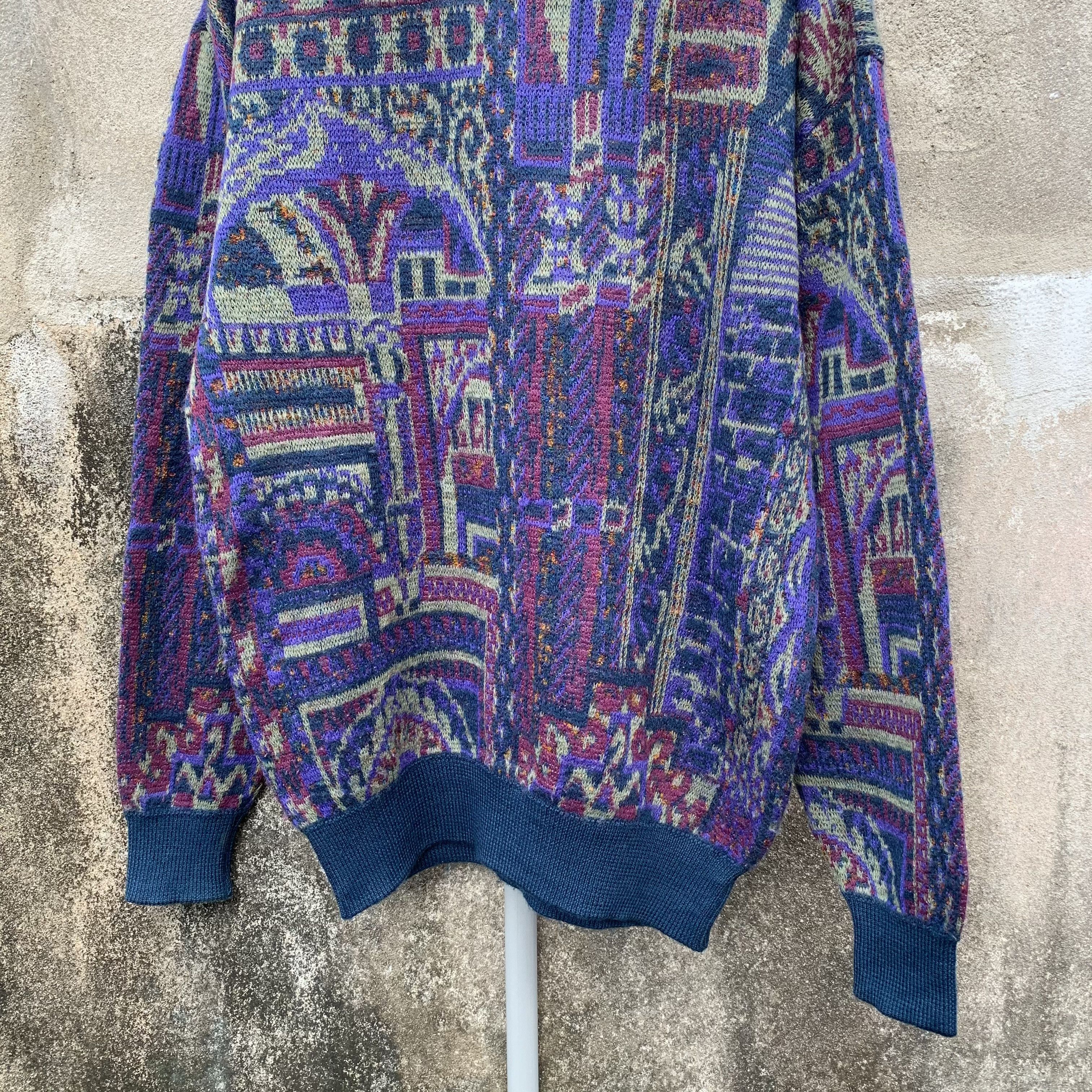 PPFM GRAILS ‼️ JAPANESE VINTAGE Knit Baggy Arts Pullover Sweater Size US L / EU 52-54 / 3 - 3 Thumbnail