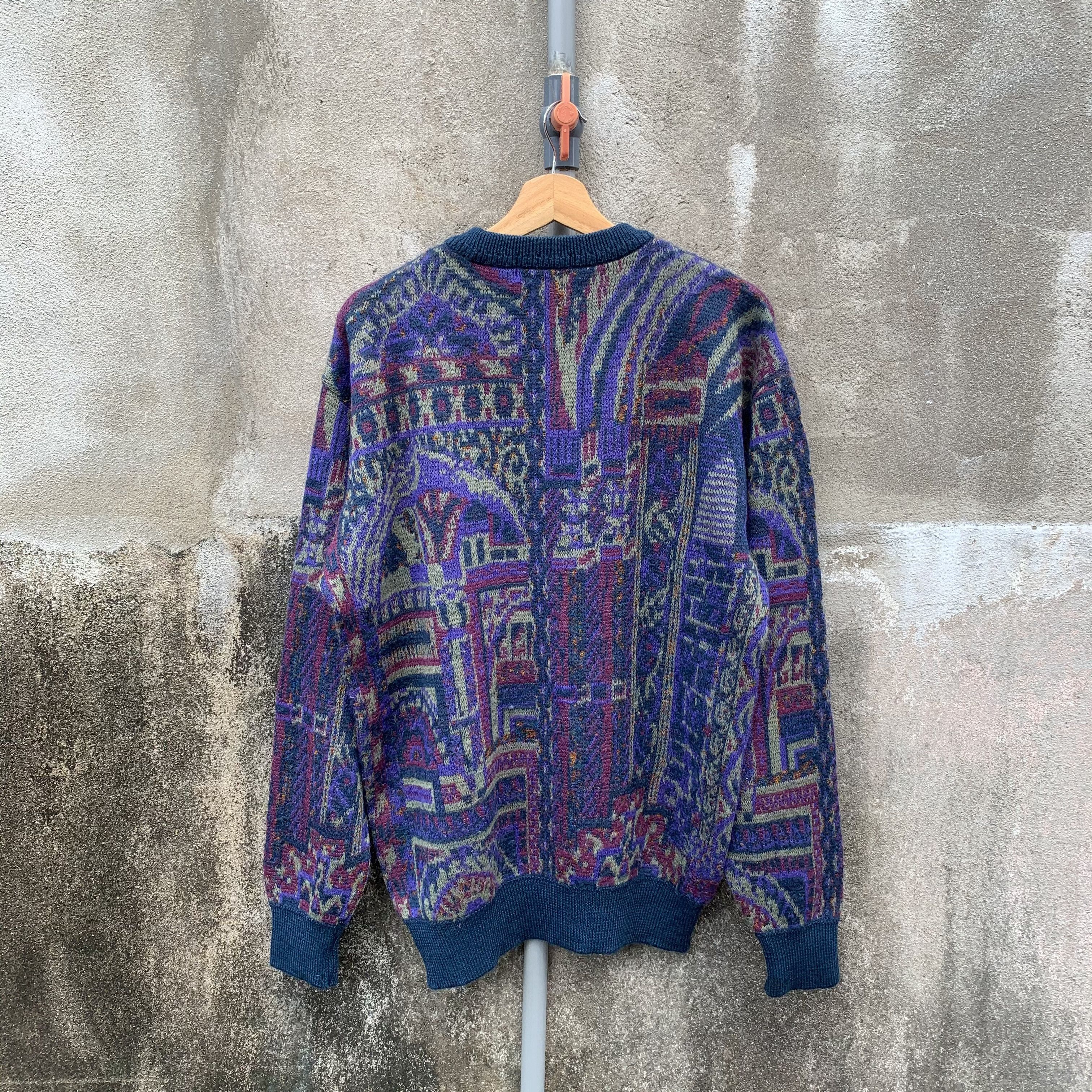 PPFM GRAILS ‼️ JAPANESE VINTAGE Knit Baggy Arts Pullover Sweater Size US L / EU 52-54 / 3 - 9 Thumbnail