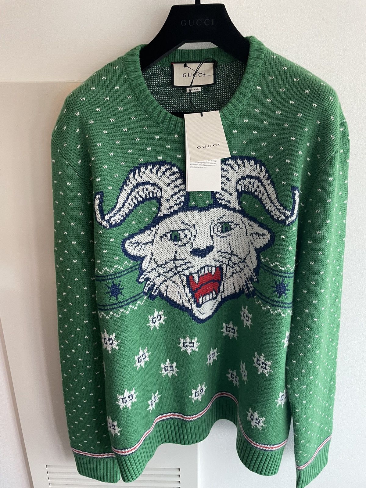 Gucci $2,550Value Super Runway Limited Edition Gucci Goat Sweater Size US XL / EU 56 / 4 - 10 Thumbnail