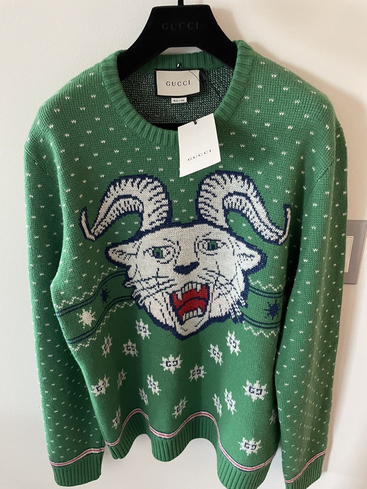 Gucci $2,550Value Super Runway Limited Edition Gucci Goat Sweater Size US XL / EU 56 / 4 - 19 Thumbnail