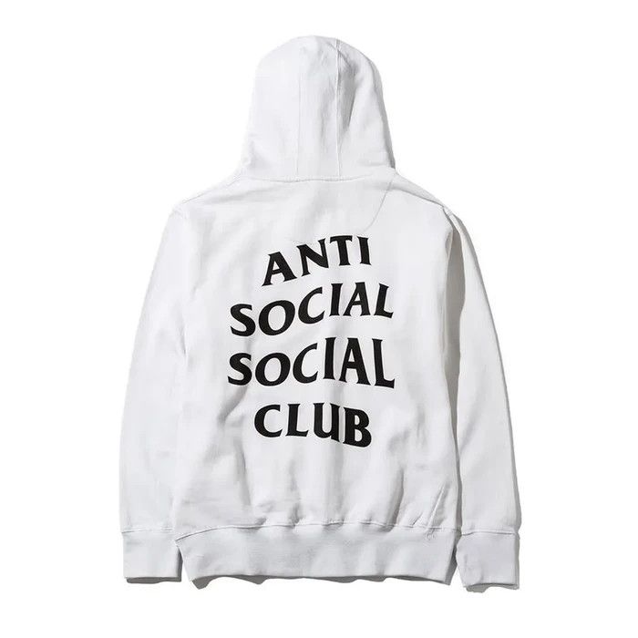 Anti social social club mind game white hoodie