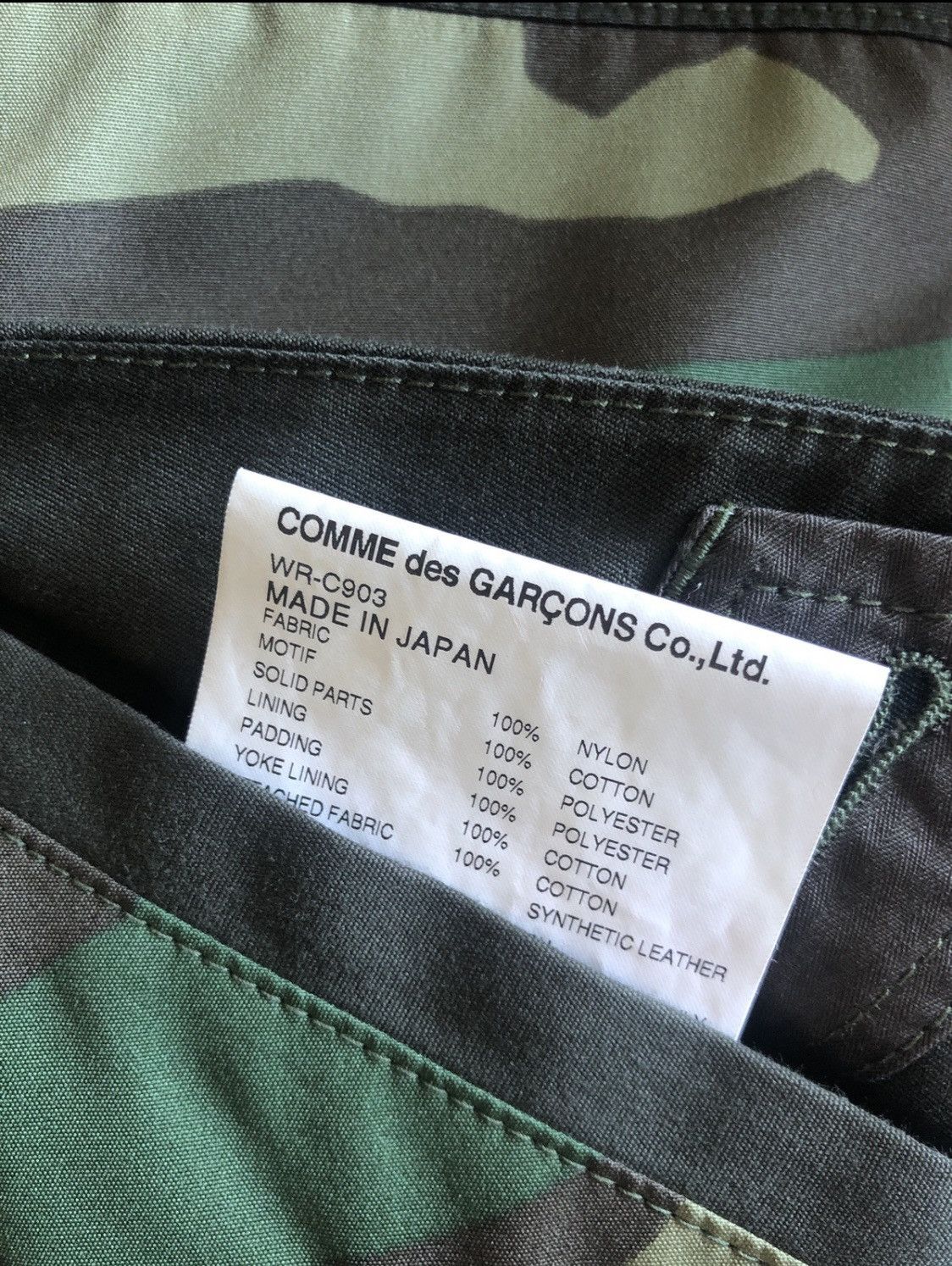 Comme des Garcons × Junya Watanabe Junya Watanabe MAN Comme des Garçons X The North Face Camo Size US S / EU 44-46 / 1 - 10 Thumbnail