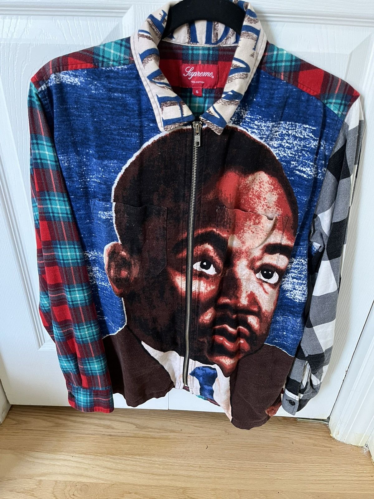 Supreme Supreme MLK Zip Up Flannel Shirt | Grailed