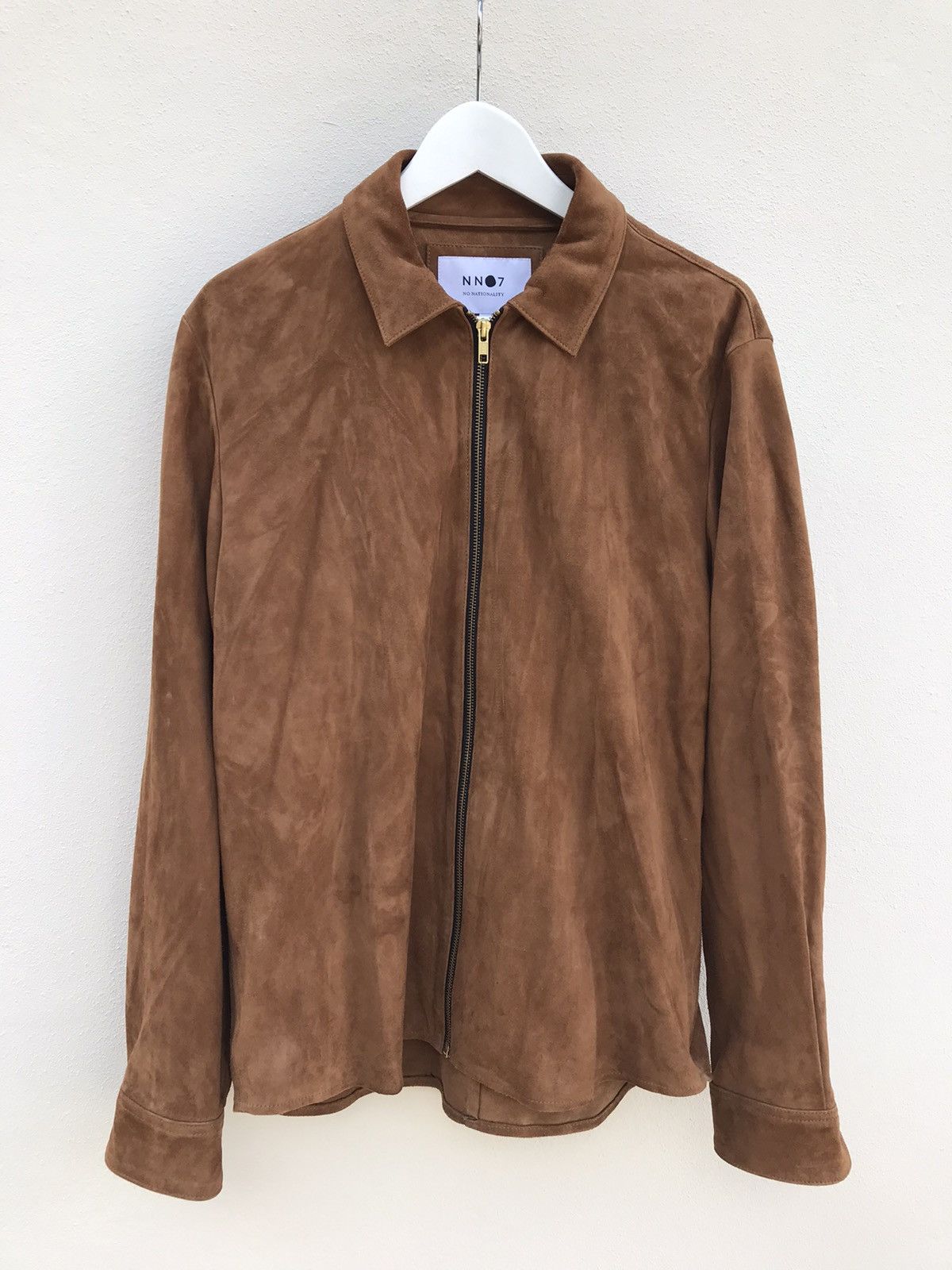 Nn07 Slim Fit ZIP Suede Shirt Jacket | Grailed