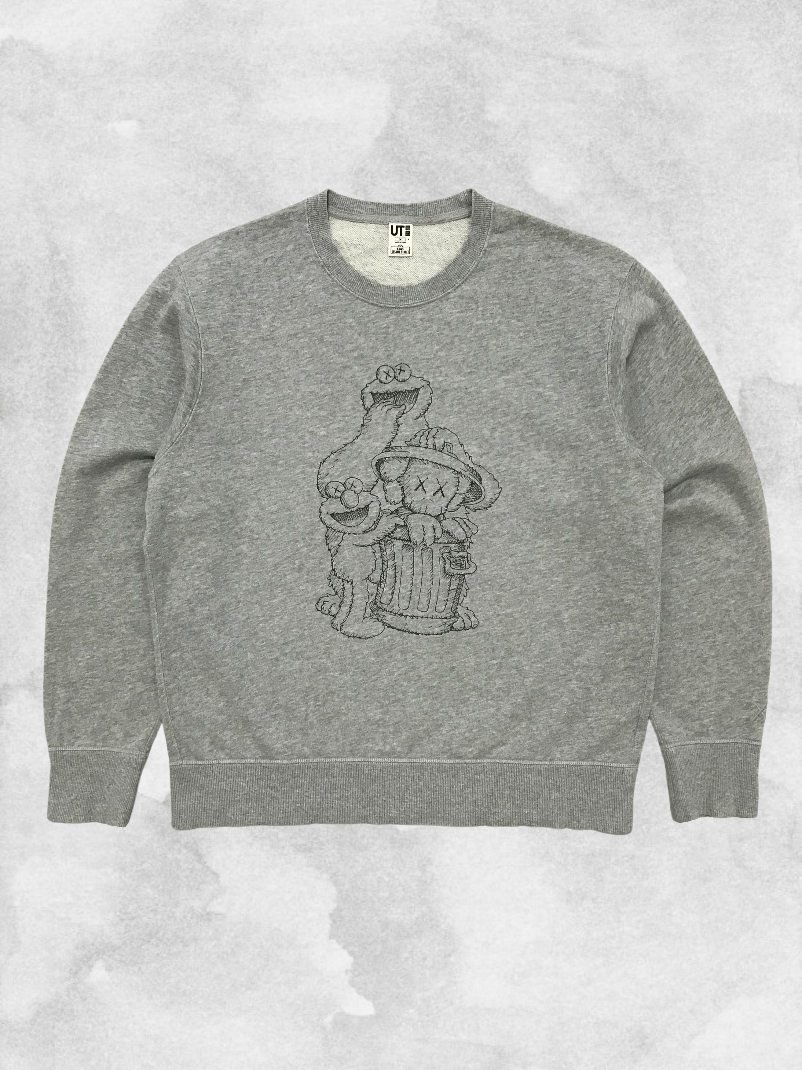 KAWS x Uniqlo x Sesame Street Sweatshirt Crewneck Big Logo