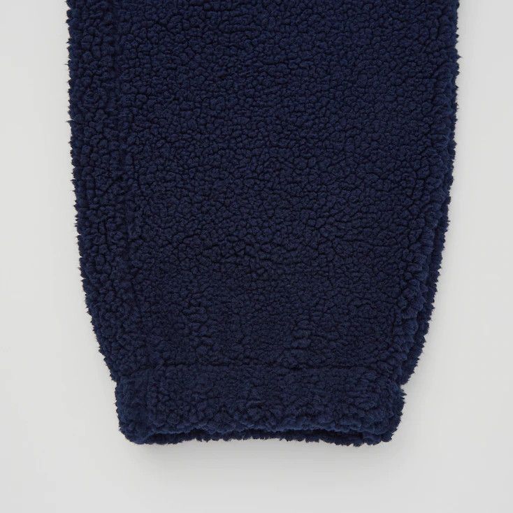 JW Anderson × Uniqlo Small Navy Blue Fleece Pants Pile-Lined Sherpa Joggers Size US 28 / EU 44 - 9 Thumbnail