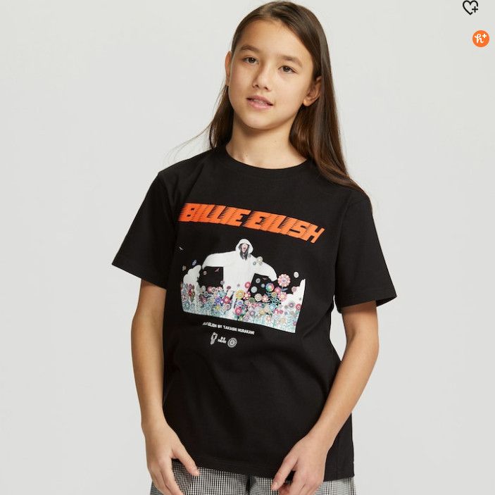 Billie Eilish Kids Age 11-12 BILLIE EILISH TAKASHI MURAKAMI BLACK T-SHIRT Size US L / EU 52-54 / 3 - 3 Thumbnail