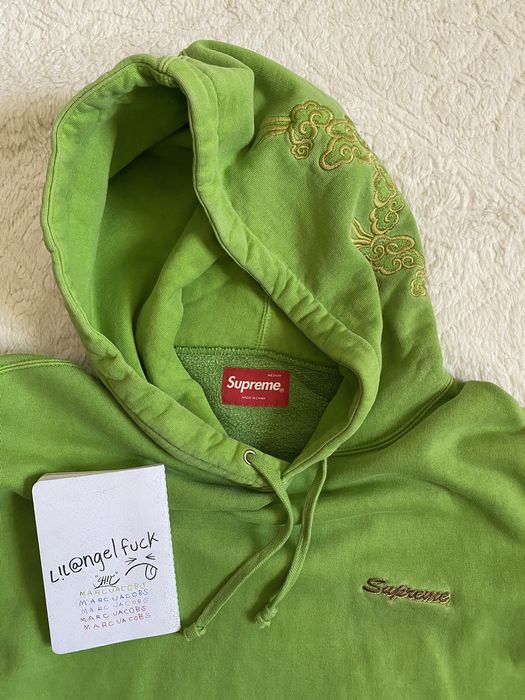 Supreme dragon overdyed hooded hot sale sweatshirt