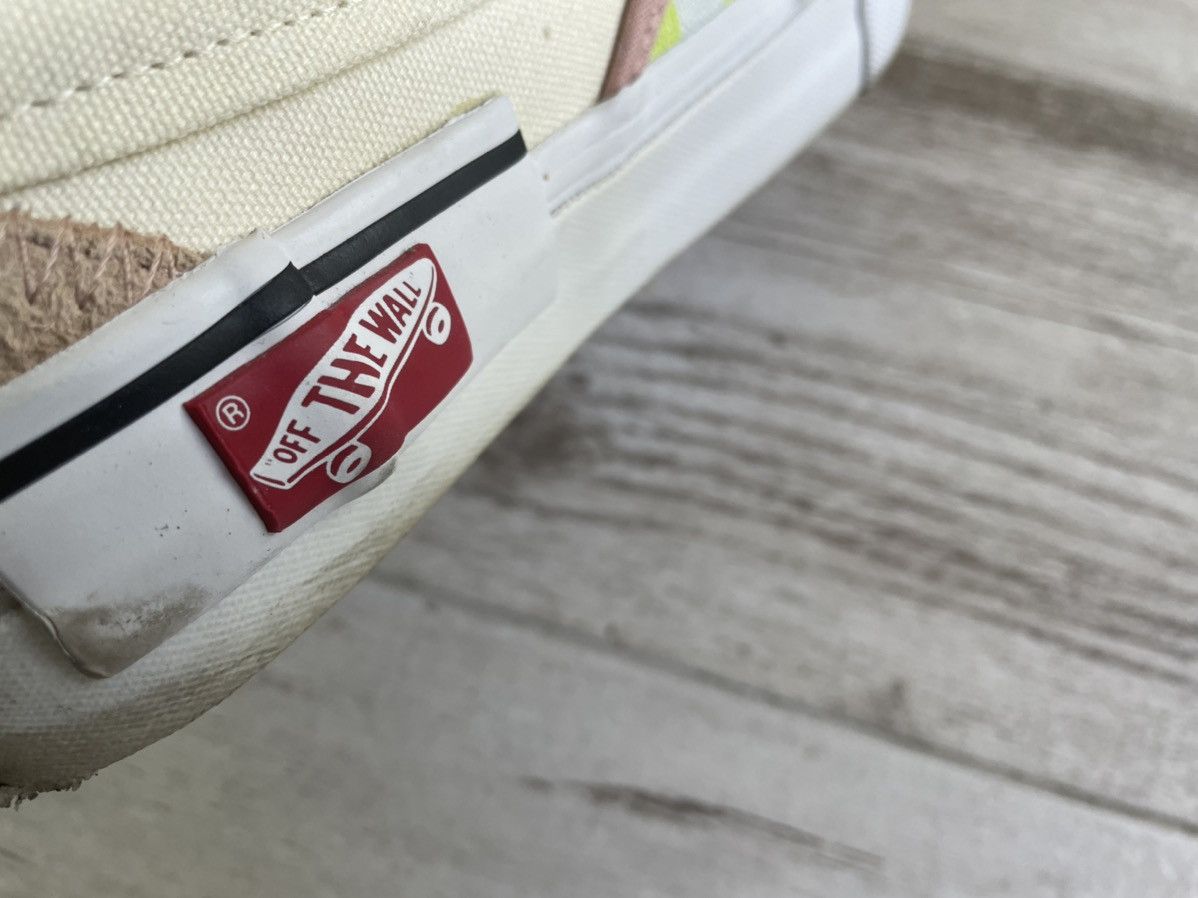 Vans 9 OFF WHITE Slip-On Cap LX Deconstructed Pink Green Rose Size US 9 / EU 42 - 13 Thumbnail