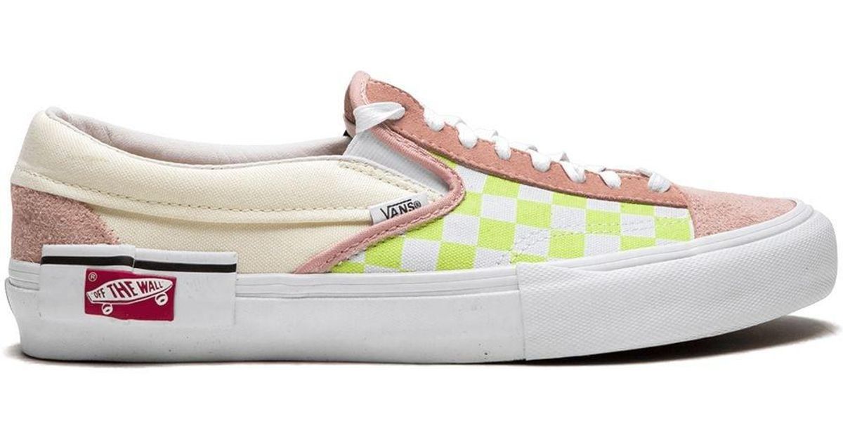 Vans 9 OFF WHITE Slip-On Cap LX Deconstructed Pink Green Rose Size US 9 / EU 42 - 5 Thumbnail