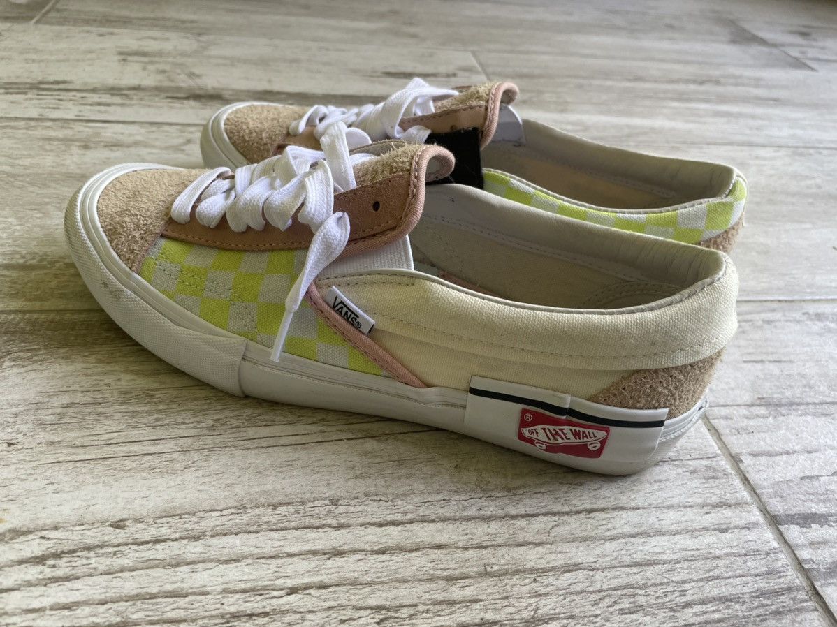 Vans 9 OFF WHITE Slip-On Cap LX Deconstructed Pink Green Rose Size US 9 / EU 42 - 3 Thumbnail