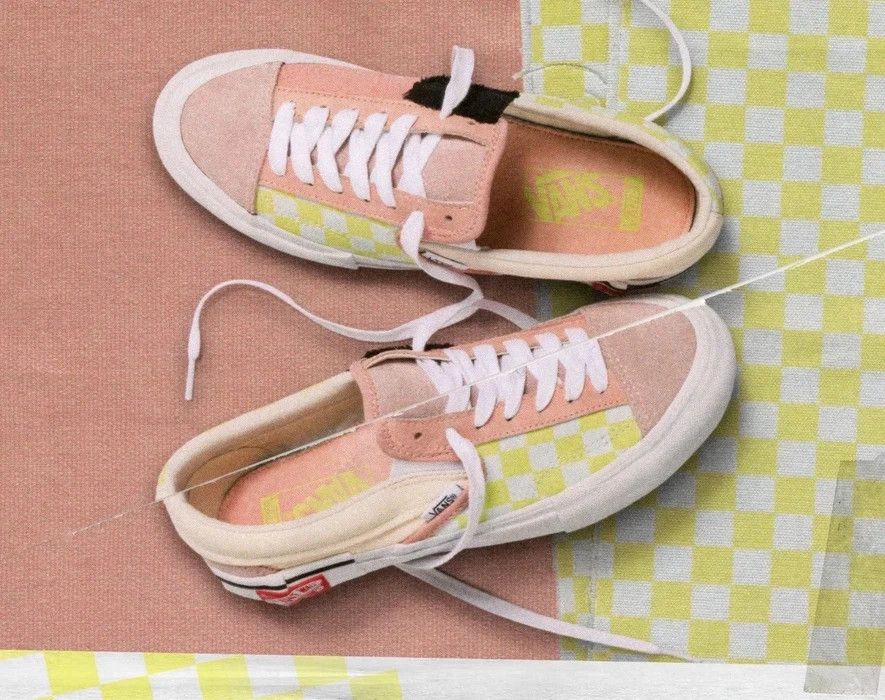 Vans 9 OFF WHITE Slip-On Cap LX Deconstructed Pink Green Rose Size US 9 / EU 42 - 4 Thumbnail