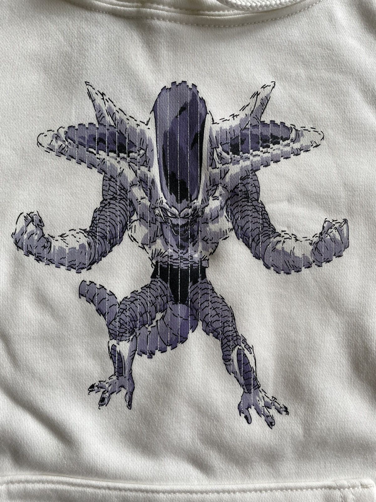 Uniqlo XXS 2XS SOFT Dragon Ball Z Hoodie Sweatshirt White Frieza Size US XXS / EU 40 - 2 Thumbnail