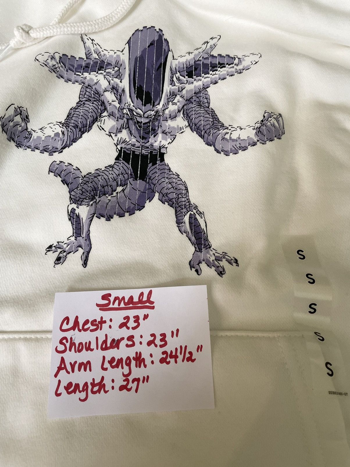 Uniqlo Small SOFT Dragon Ball Z Hoodie Sweatshirt White Frieza Goku Size US S / EU 44-46 / 1 - 4 Thumbnail