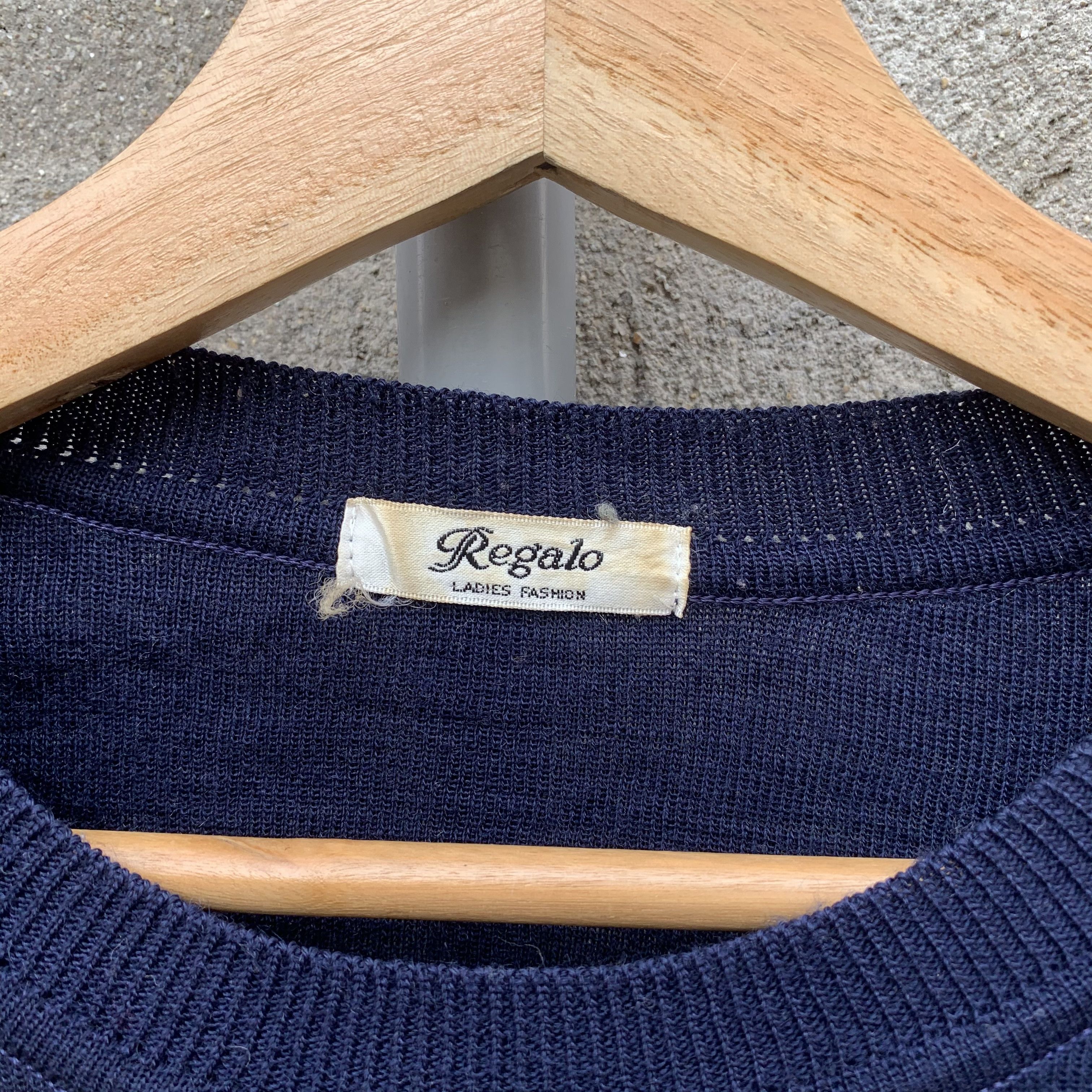 Japanese Brand Vintage Regalo Knit DoubleBreast Sweater Nature Long Sleeve Size US M / EU 48-50 / 2 - 10 Thumbnail