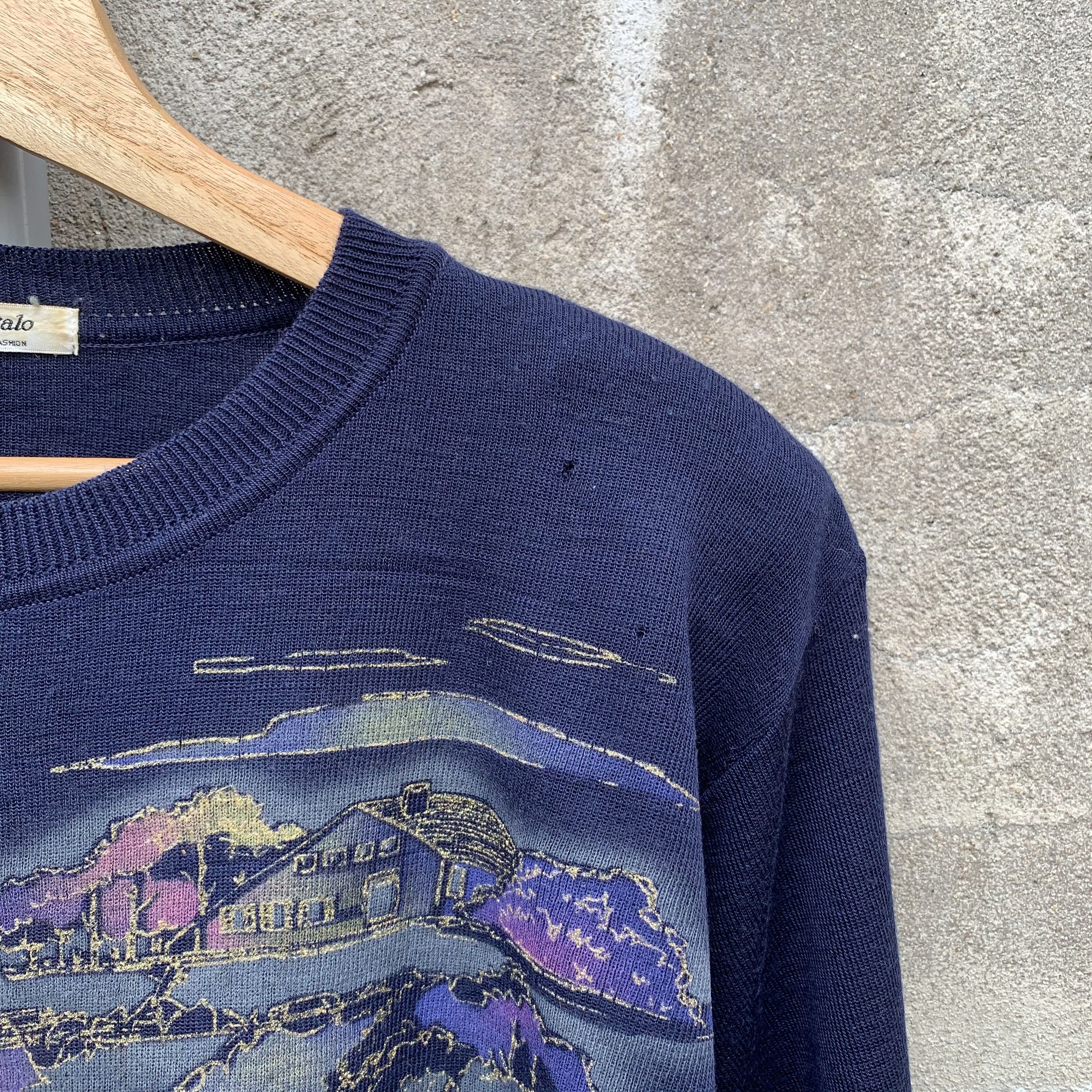 Japanese Brand Vintage Regalo Knit DoubleBreast Sweater Nature Long Sleeve Size US M / EU 48-50 / 2 - 7 Thumbnail