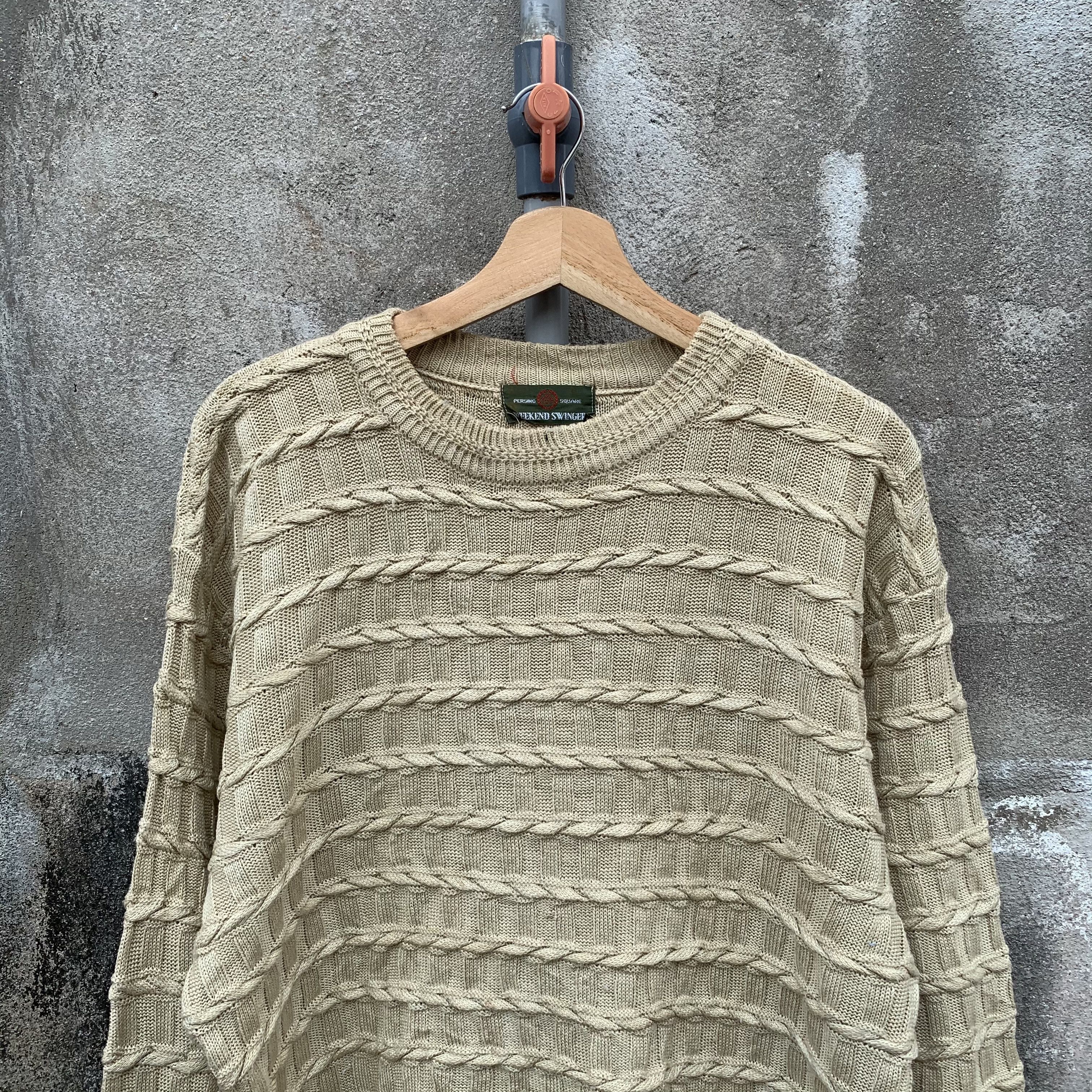 Aran Isles Knitwear Vintage Weekend Swinger Knit Baggy Jumper Pullover Sweater Size US M / EU 48-50 / 2 - 2 Thumbnail