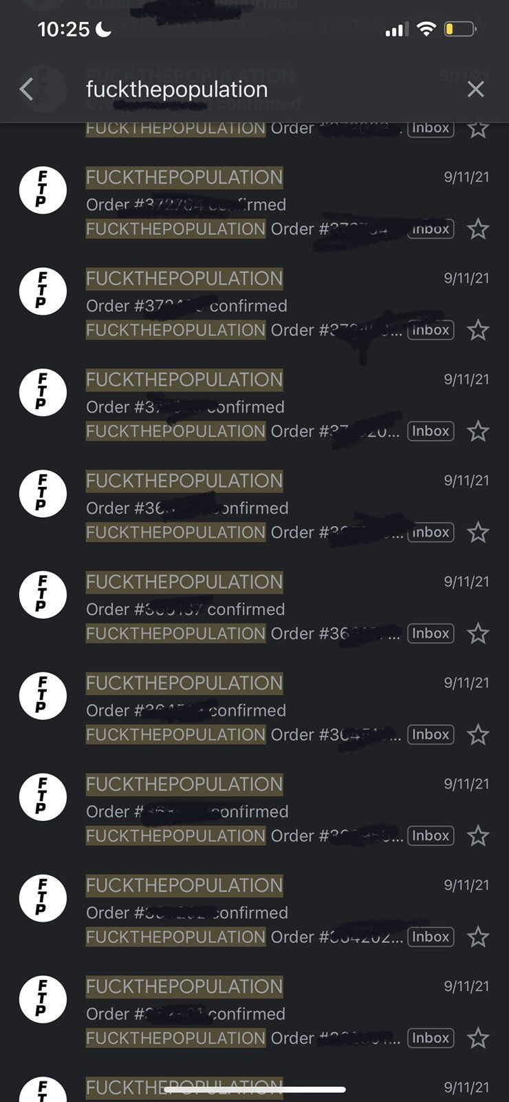 Fuck The Population FTP FUCK THE POPULATION GLOW IN THE DARK LOGO BEANIE (WHITE) Size ONE SIZE - 5 Thumbnail