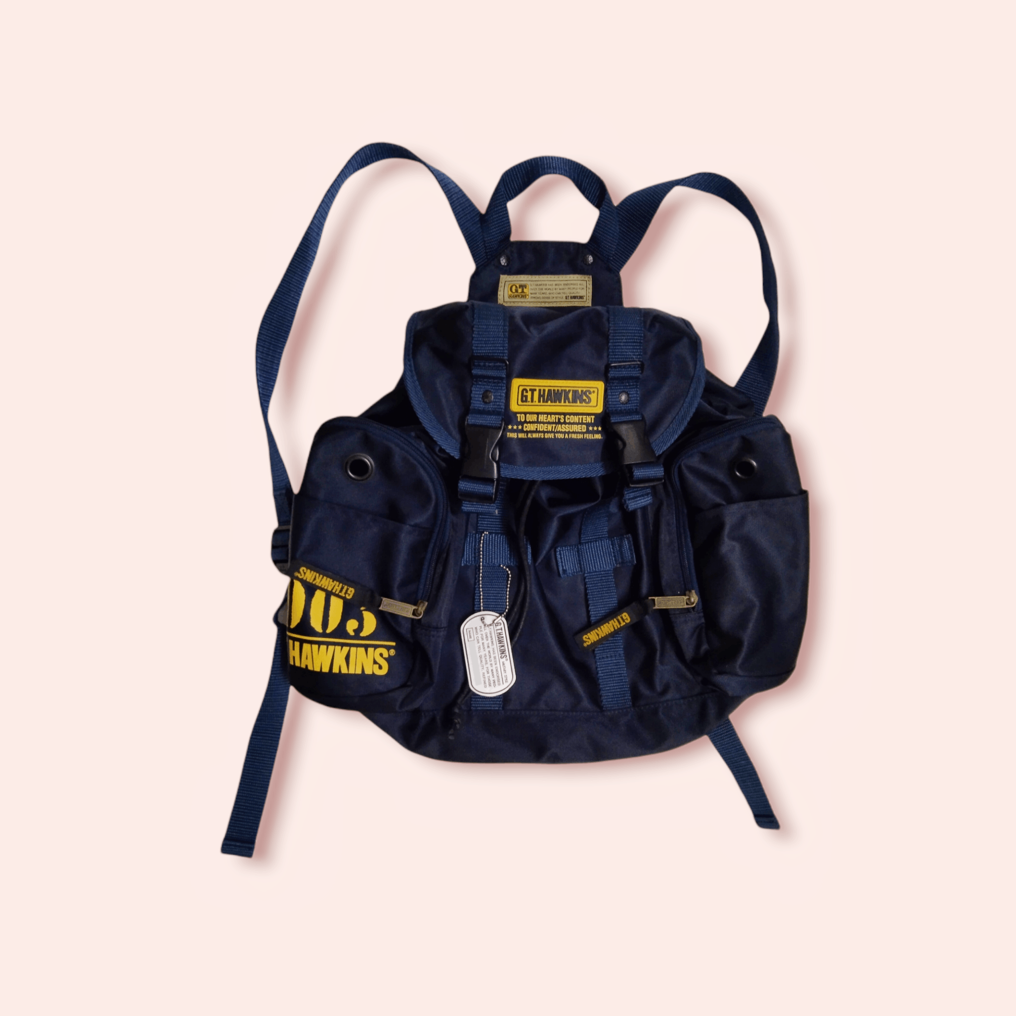 image of Chaos Fishing Club x Military Gt Hawkins Waterproof Military Style Backpack in Navy, Men's
