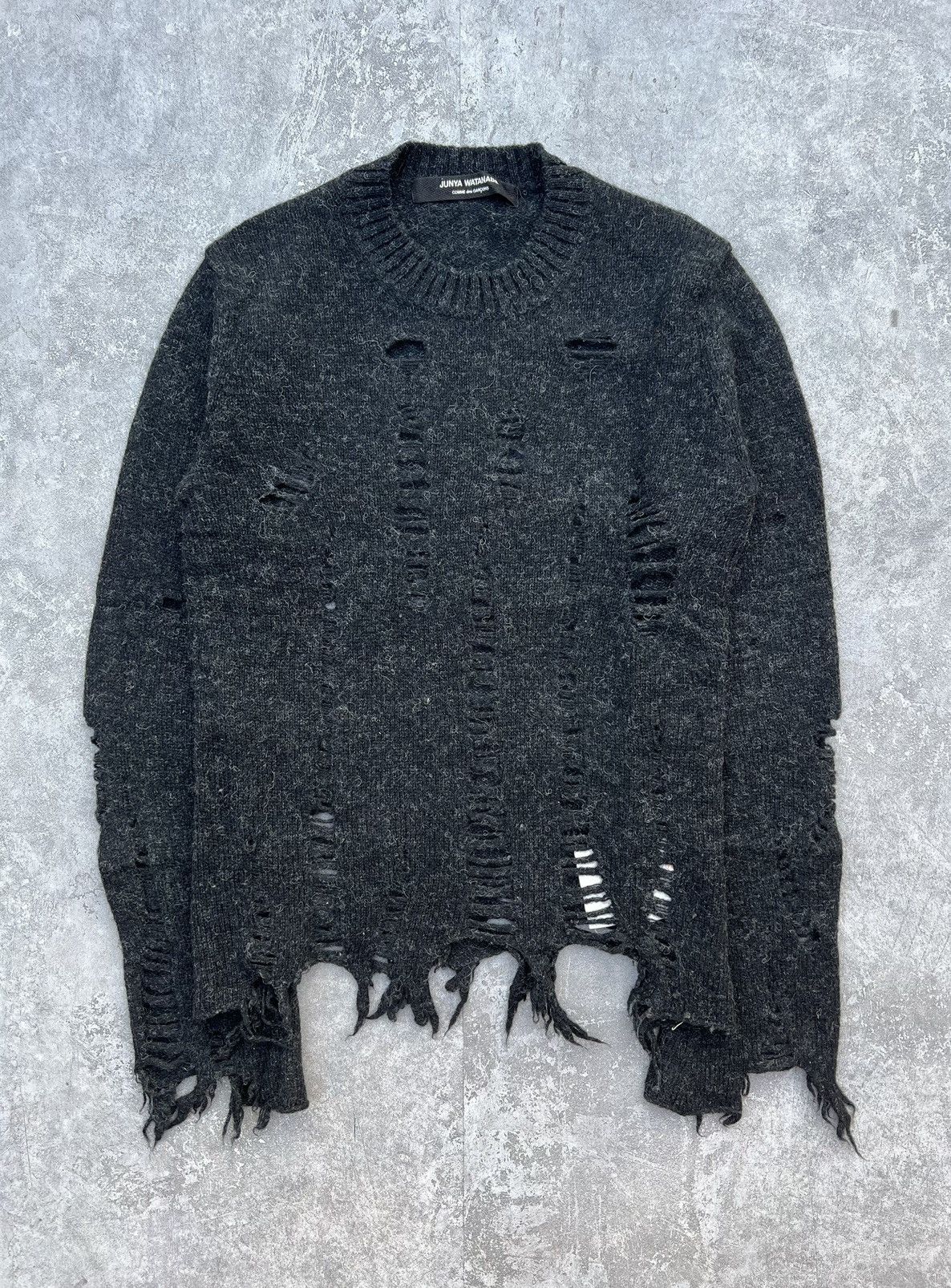 Junya Watanabe Distressed Sweater | Grailed