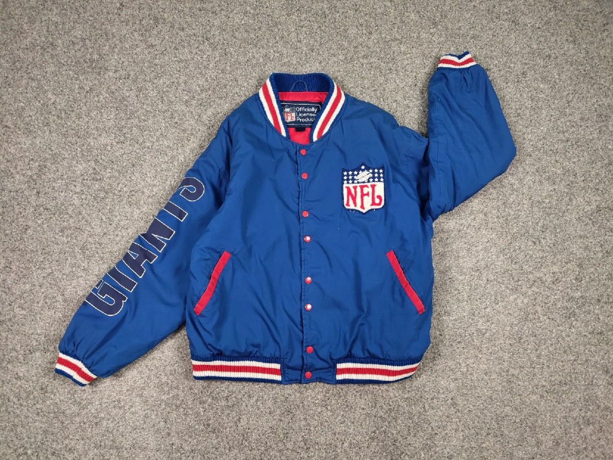 NFL Rare Vintage NFl Giants New York Authentic Bomber Jacket Size US XL / EU 56 / 4 - 11 Thumbnail