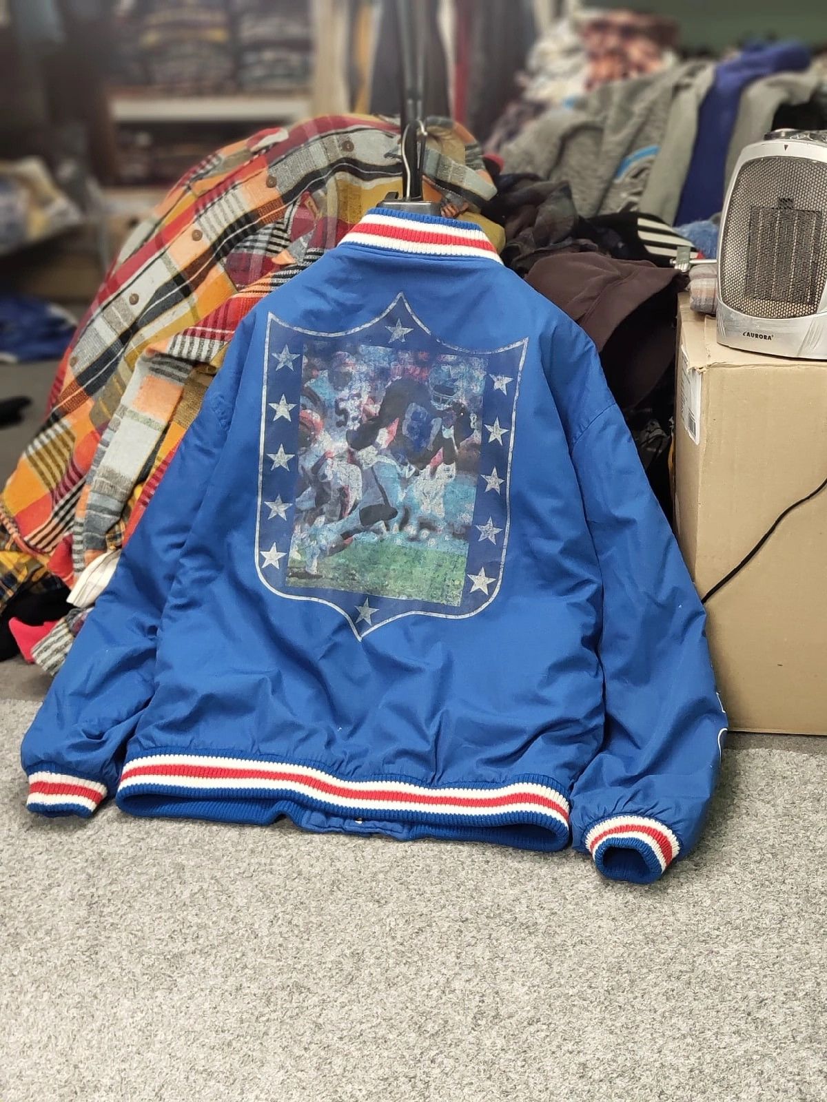 NFL Rare Vintage NFl Giants New York Authentic Bomber Jacket Size US XL / EU 56 / 4 - 25 Thumbnail